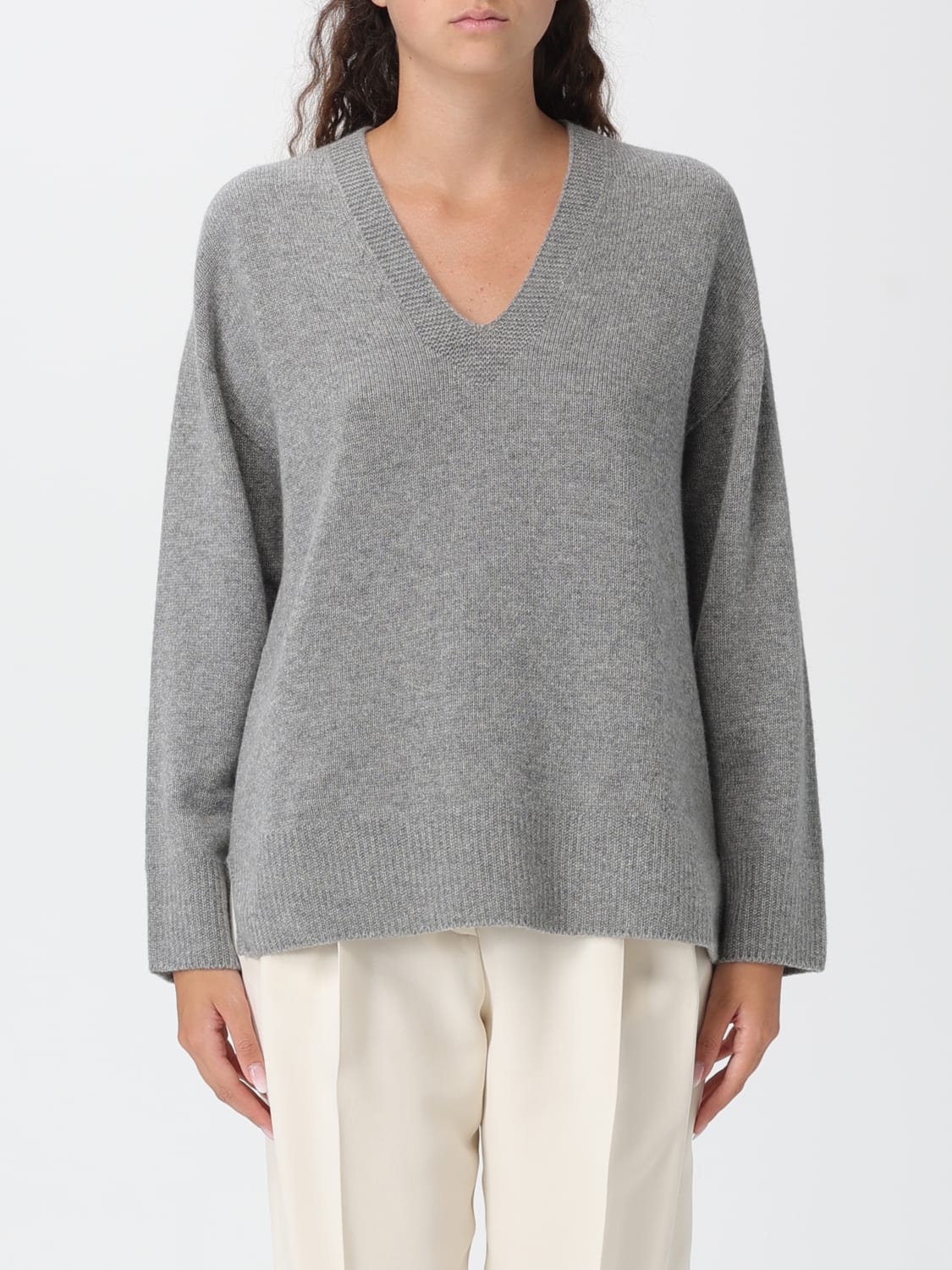EMPORIO ARMANI PULLOVER: Pullover damen Emporio Armani, Grau - Img 1
