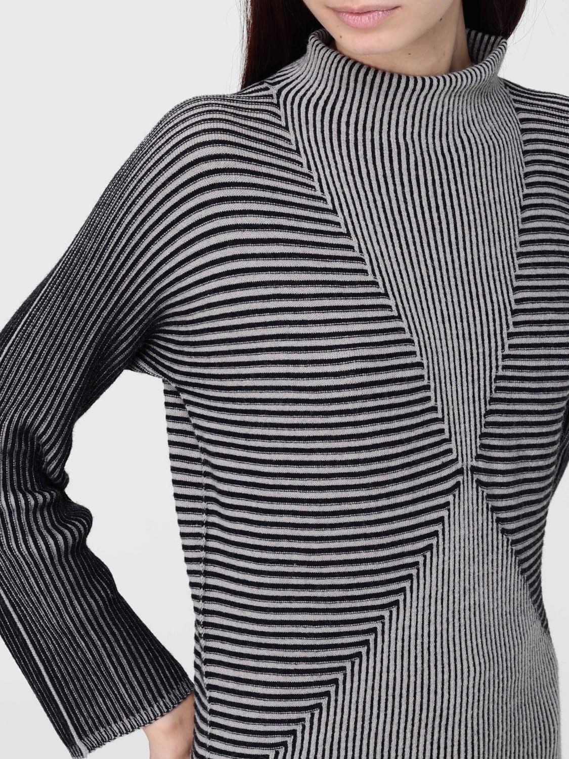 EMPORIO ARMANI PULLOVER: Pullover damen Emporio Armani, Schwarz - Img 4