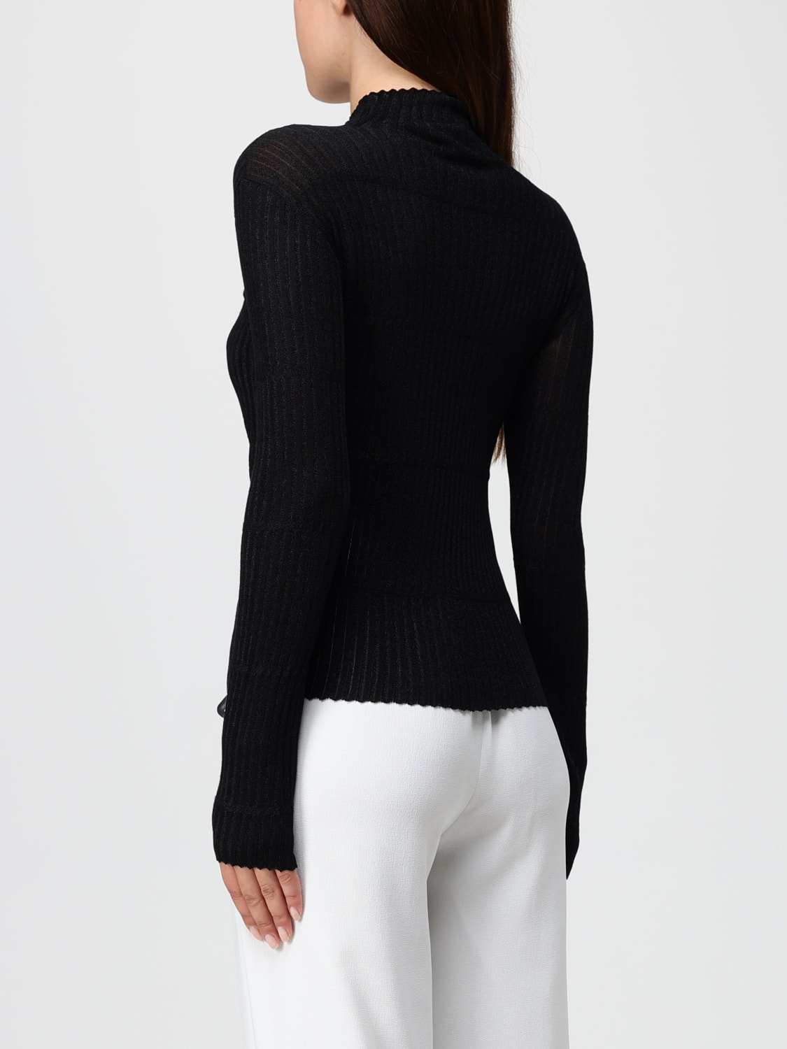 EMPORIO ARMANI PULLOVER: Pullover damen Emporio Armani, Schwarz - Img 2