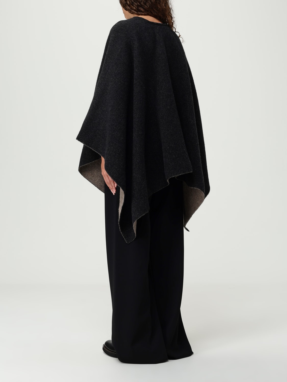 EMPORIO ARMANI MANTEL: Pelerine damen Emporio Armani, Schwarz - Img 2