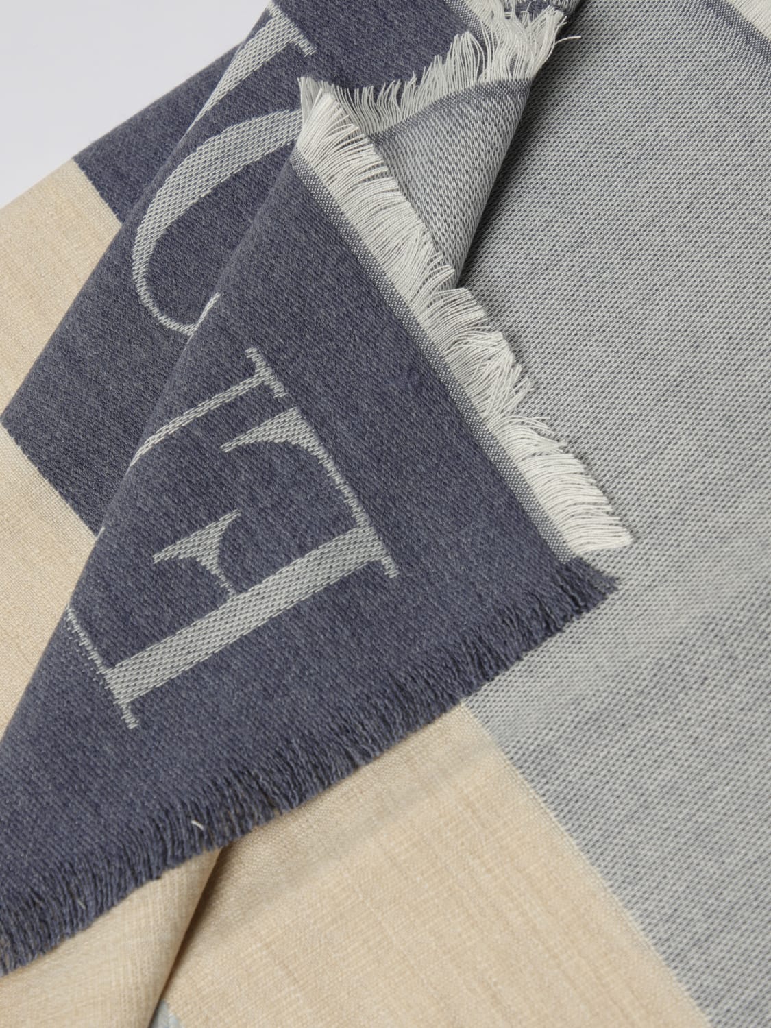 EMPORIO ARMANI BUFANDA: Fular mujer Emporio Armani, Azul Claro - Img 3