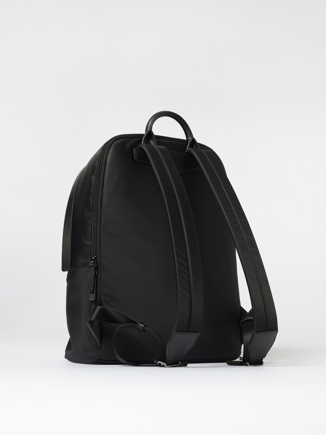 EMPORIO ARMANI ZAINO: Zaino in nylon con logo Emporio Armani, Nero - Img 2