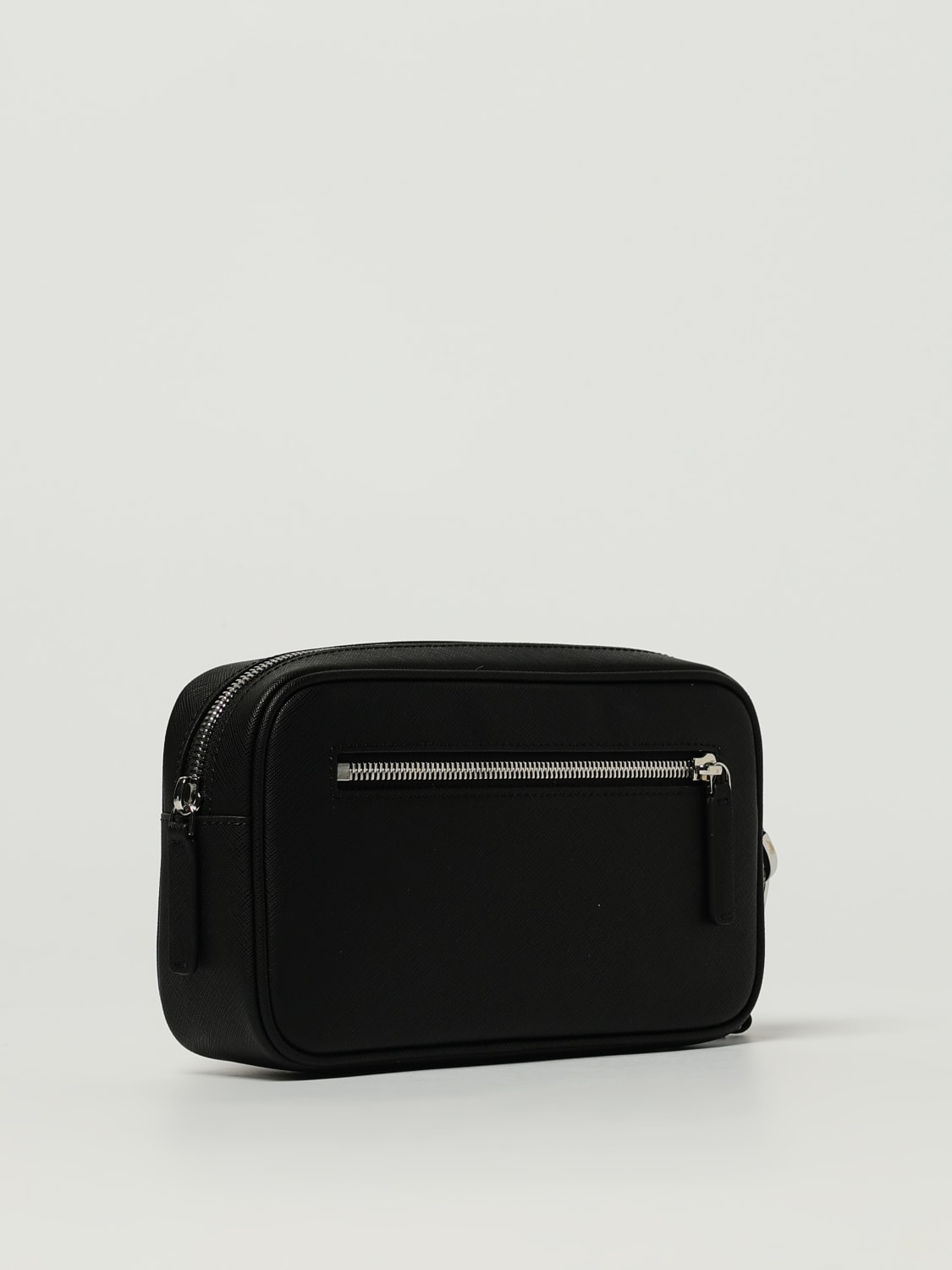 EMPORIO ARMANI ACCESSORI BEAUTY: Beauty case in pelle sintetica saffiano Emporio Armani, Nero - Img 2