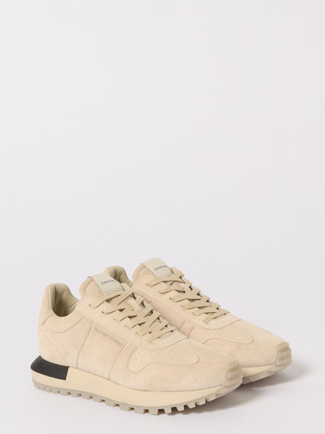 EMPORIO ARMANI SNEAKERS: Sneakers men Emporio Armani, Ivory - Img 2