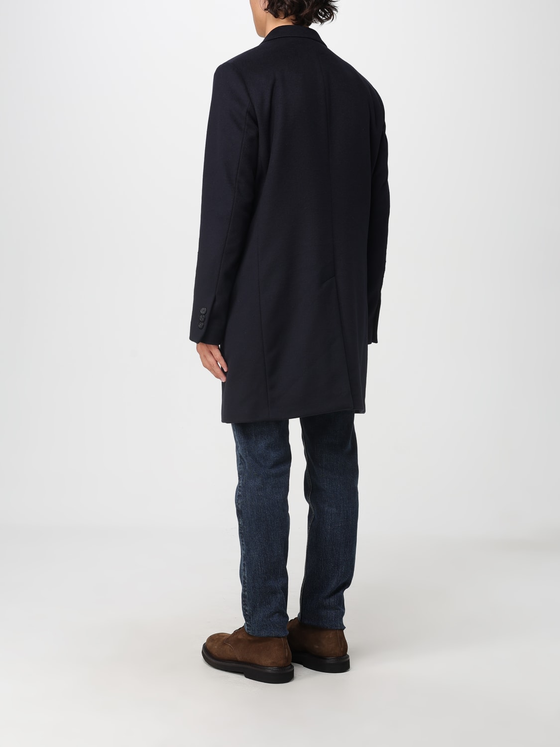 EMPORIO ARMANI COAT: Coat men Emporio Armani, Navy - Img 2