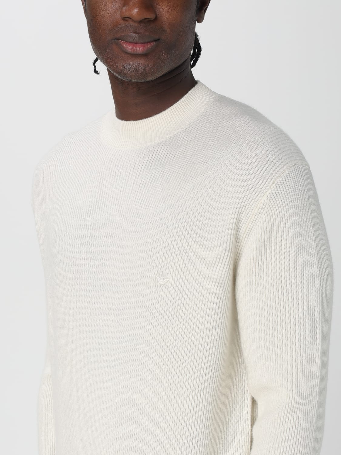 EMPORIO ARMANI SWEATER: Sweater men Emporio Armani, Ice - Img 3
