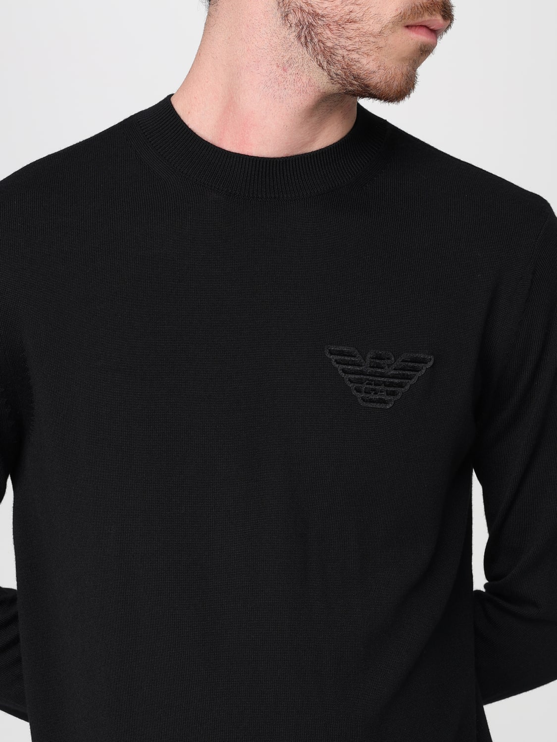 EMPORIO ARMANI SWEATER: Sweater men Emporio Armani, Black - Img 3