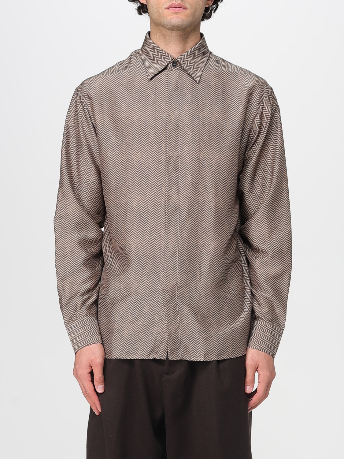 EMPORIO ARMANI HEMD: Hemd herren Emporio Armani, Beige - Img 1