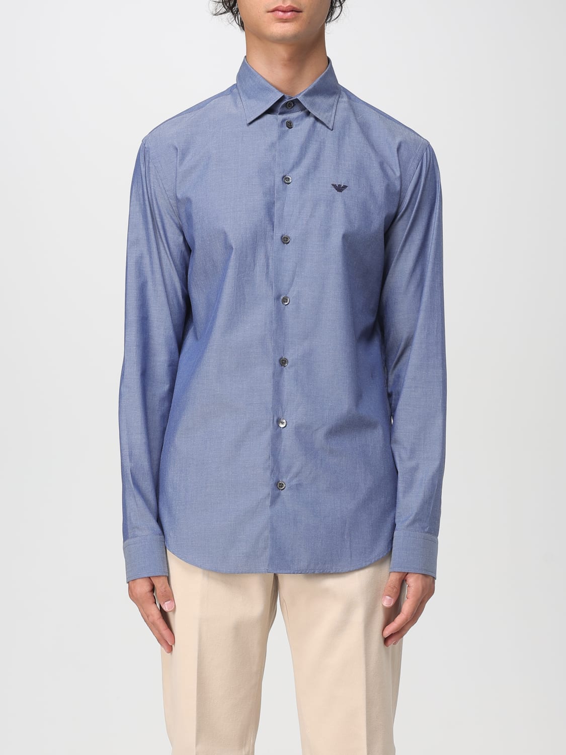EMPORIO ARMANI SHIRT: Shirt men Emporio Armani, Denim - Img 1