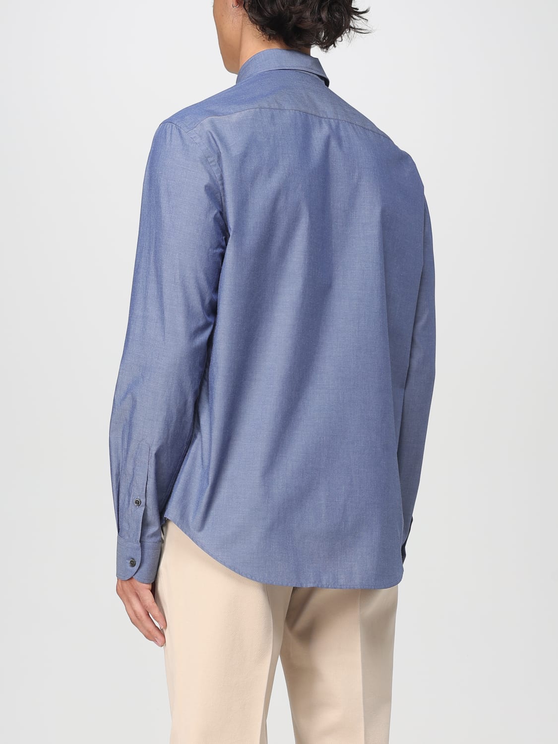 EMPORIO ARMANI SHIRT: Shirt men Emporio Armani, Denim - Img 2