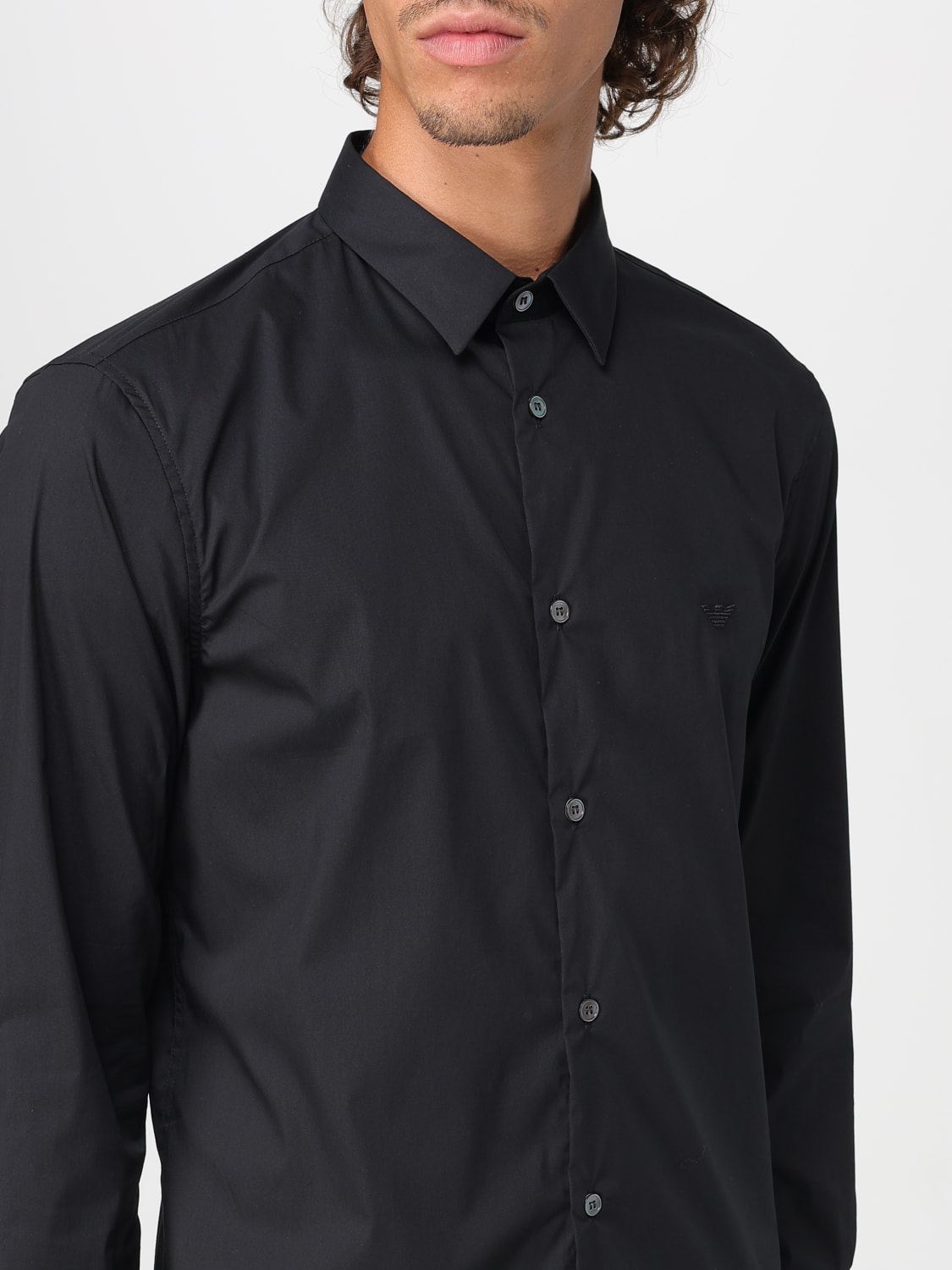 EMPORIO ARMANI HEMD: Hemd herren Emporio Armani, Schwarz - Img 3