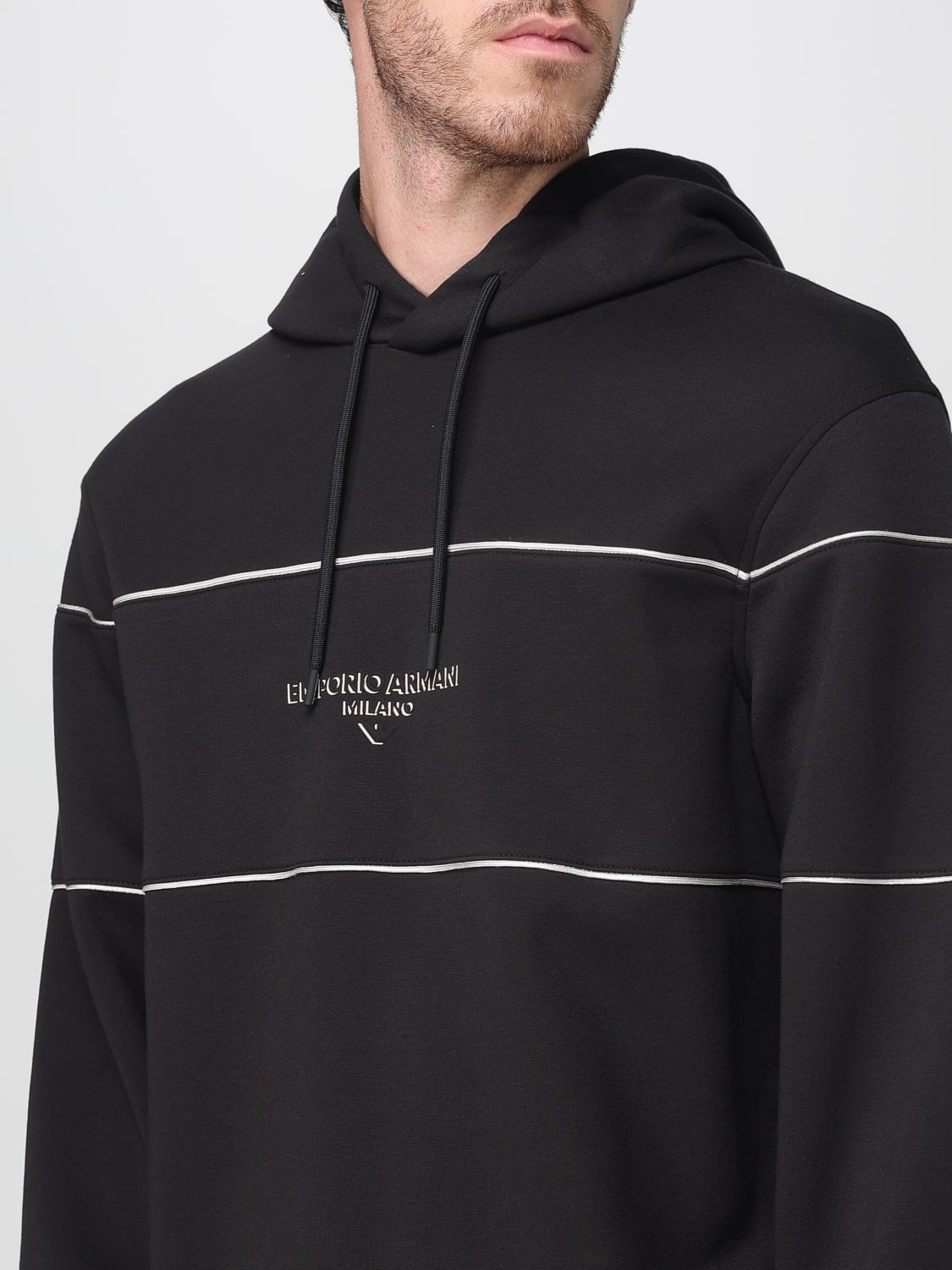 EMPORIO ARMANI SWEATSHIRT: Sweatshirt men Emporio Armani, Black - Img 3