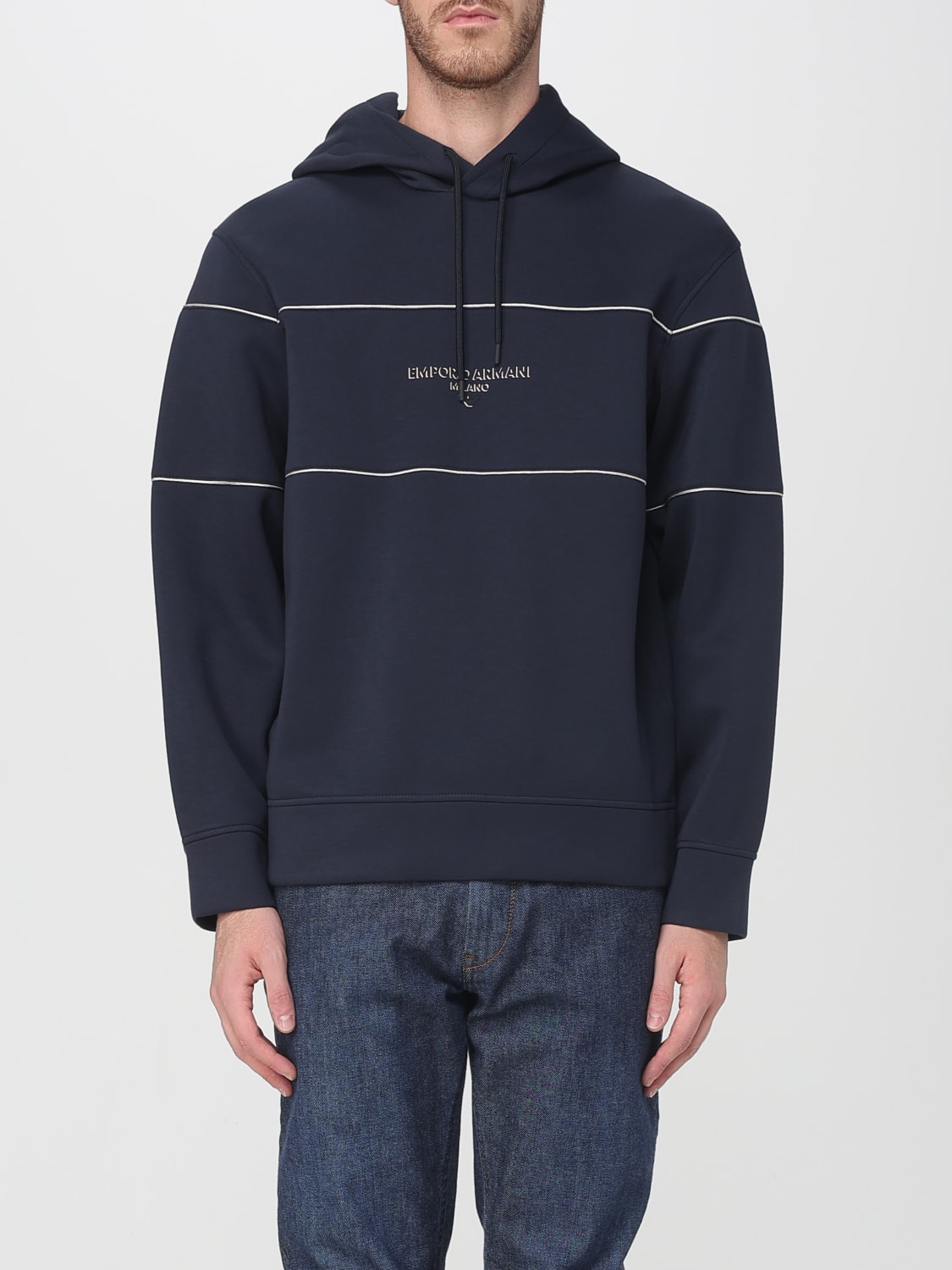 EMPORIO ARMANI SWEATSHIRT: Sweatshirt men Emporio Armani, Blue - Img 1