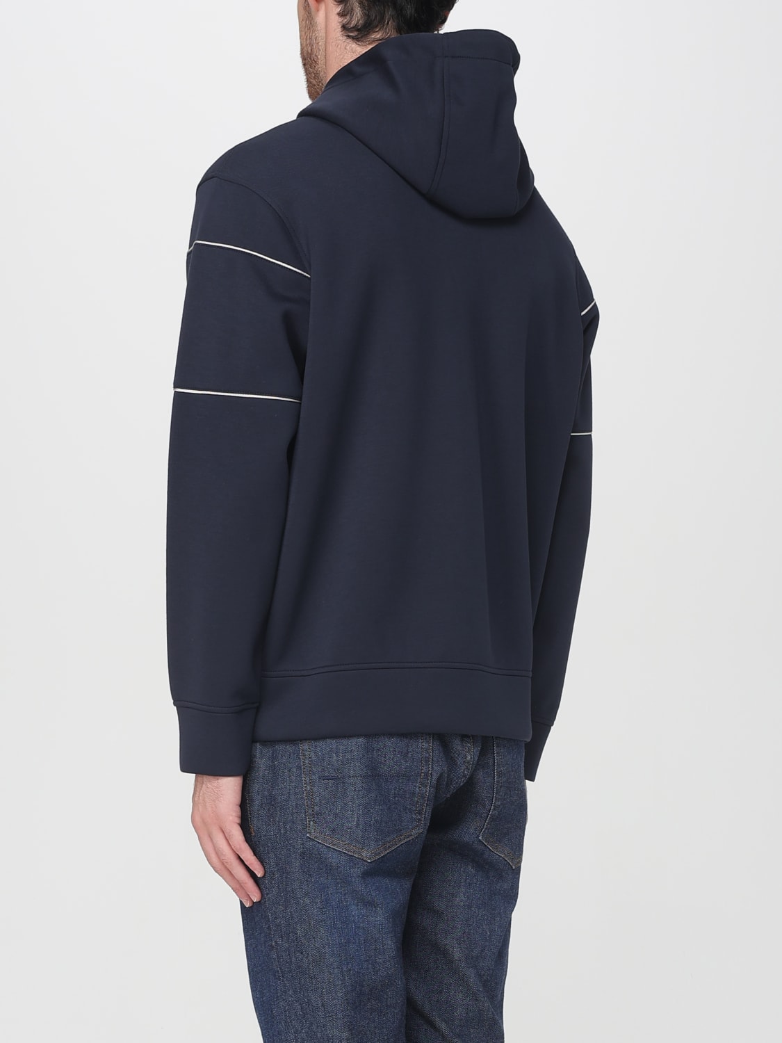 EMPORIO ARMANI SWEATSHIRT: Sweatshirt men Emporio Armani, Blue - Img 2