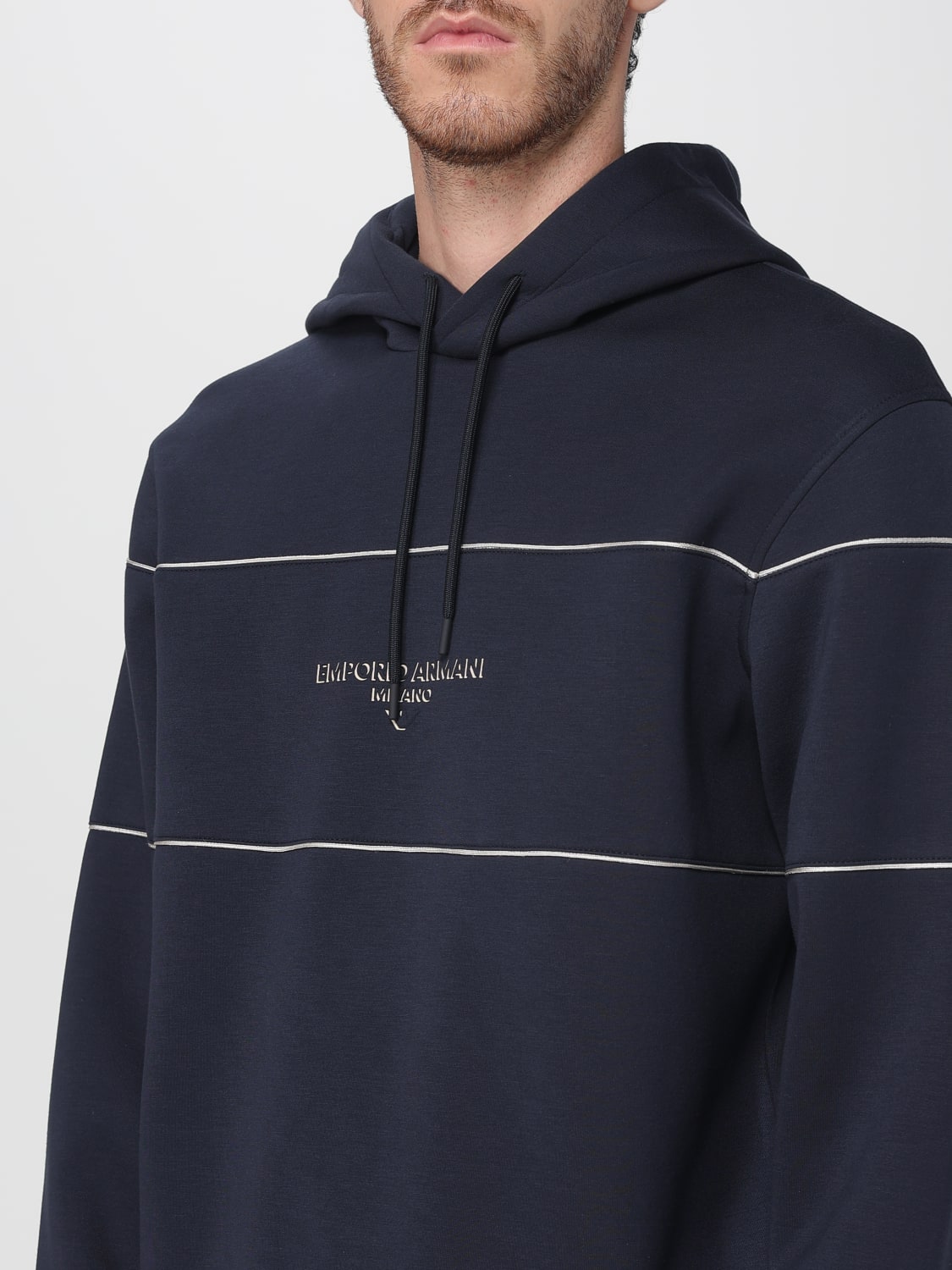 EMPORIO ARMANI SWEATSHIRT: Sweatshirt men Emporio Armani, Blue - Img 3