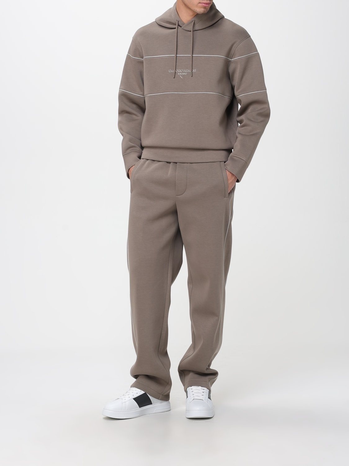 EMPORIO ARMANI SUDADERA: Sudadera hombre Emporio Armani, Avellana - Img 2