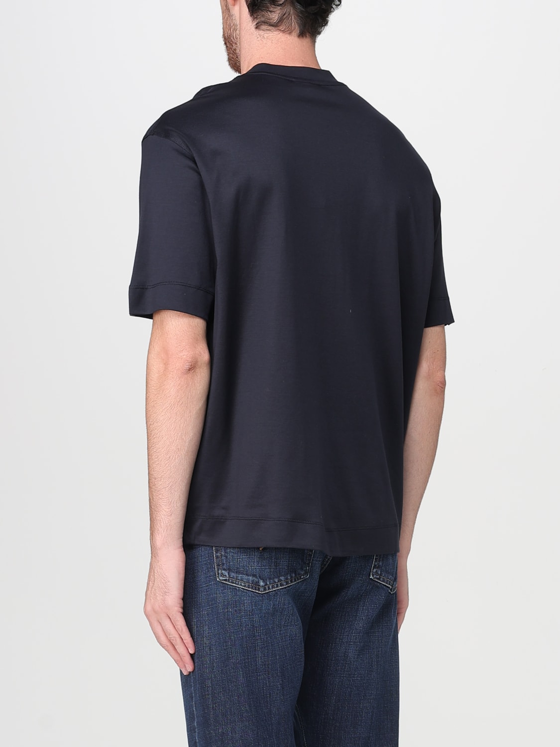 EMPORIO ARMANI CAMISETA: Camiseta hombre Emporio Armani, Azul Oscuro - Img 2