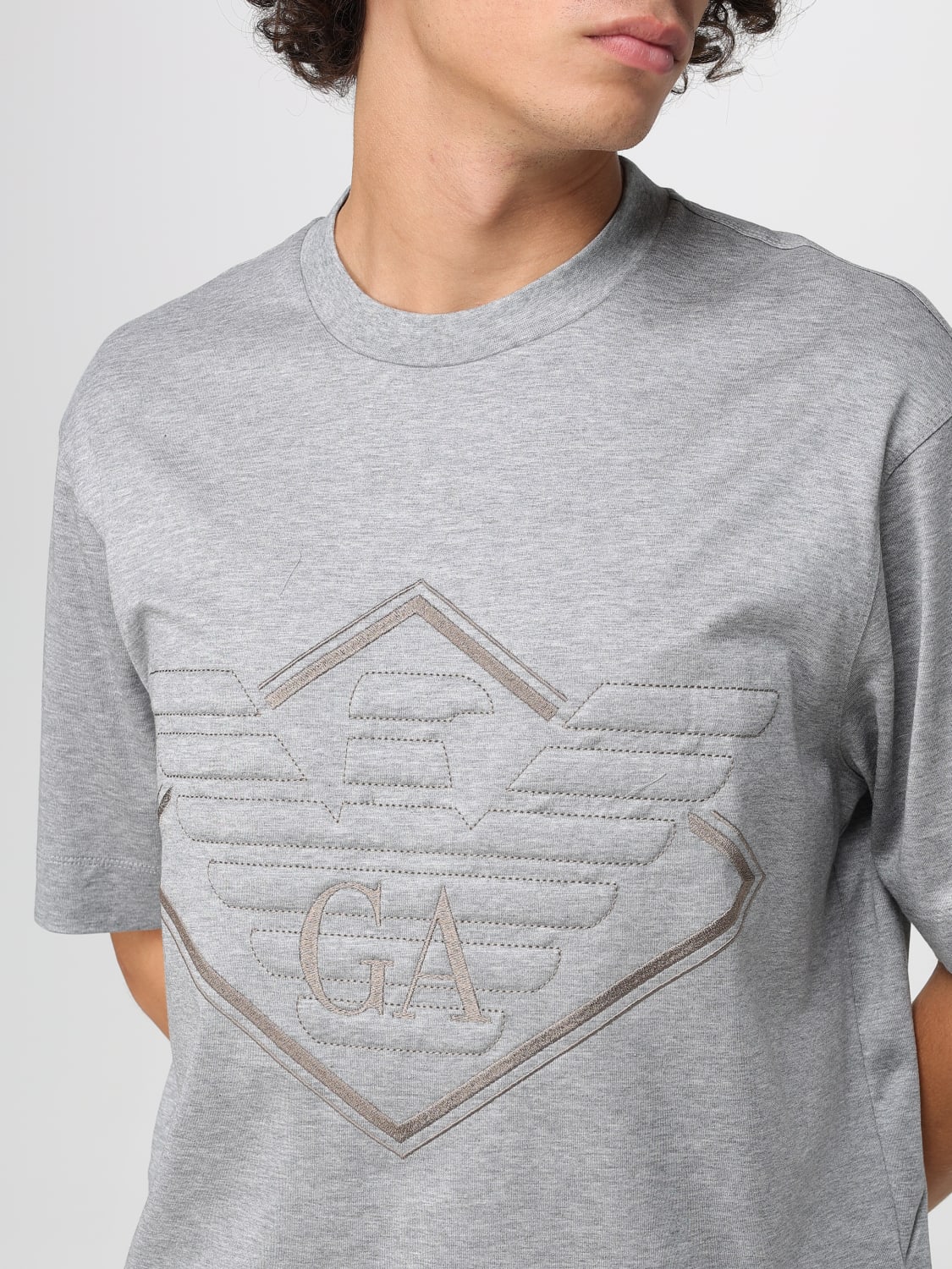 EMPORIO ARMANI CAMISETA: Camiseta hombre Emporio Armani, Gris - Img 3