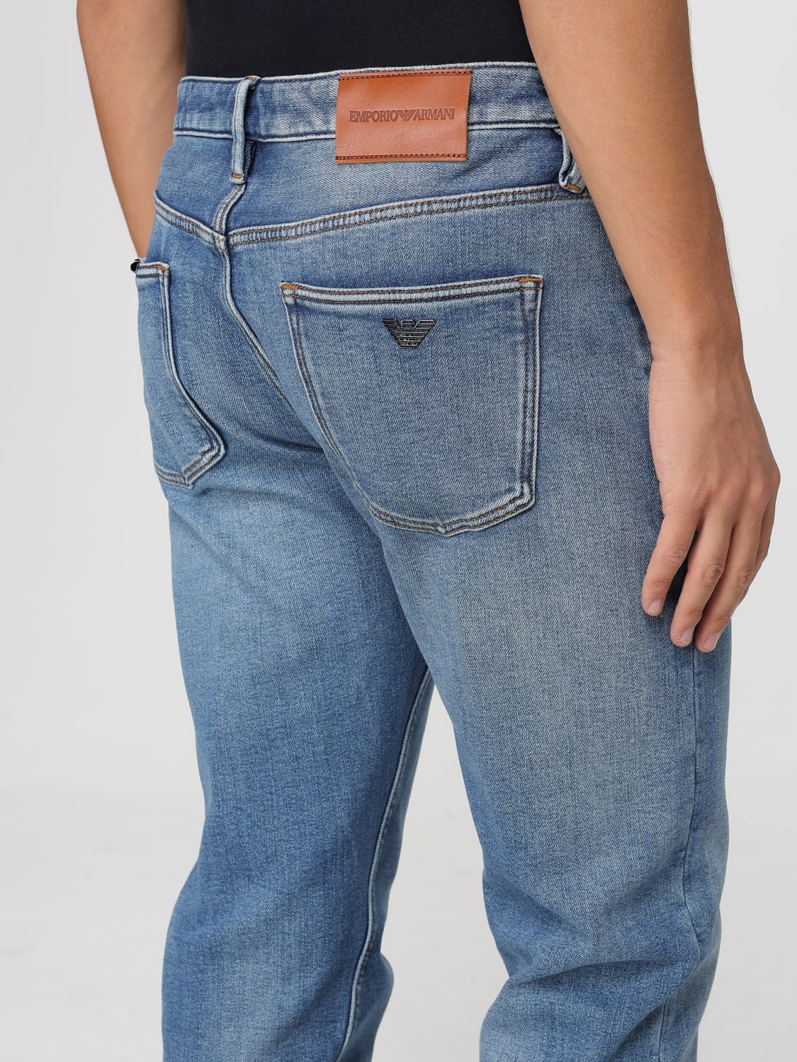 EMPORIO ARMANI JEANS: Jeans men Emporio Armani, Stone Washed - Img 3