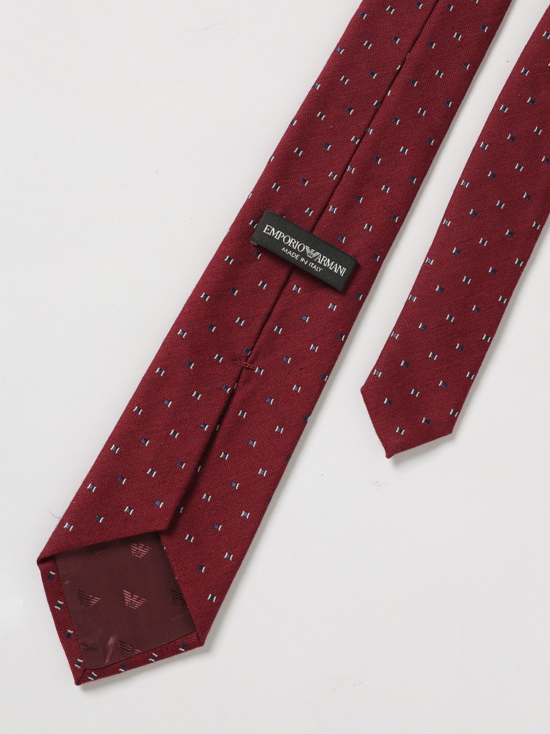 EMPORIO ARMANI TIE: Tie men Emporio Armani, Burgundy - Img 2