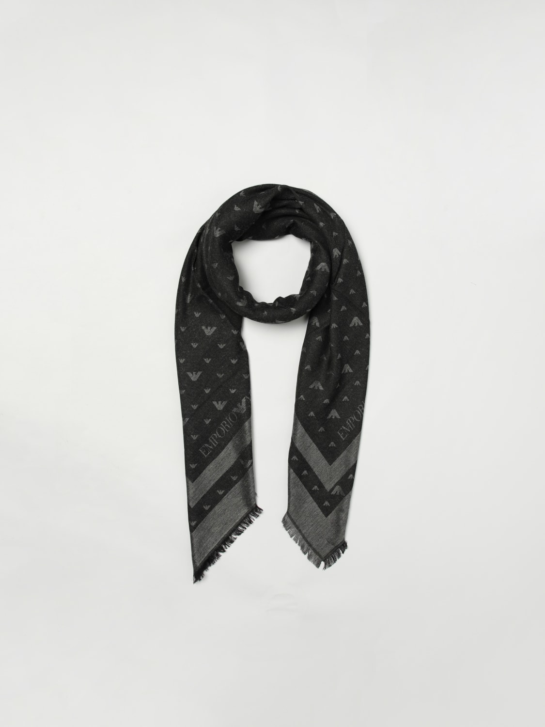 EMPORIO ARMANI SCARF: Scarf men Emporio Armani, Grey - Img 2