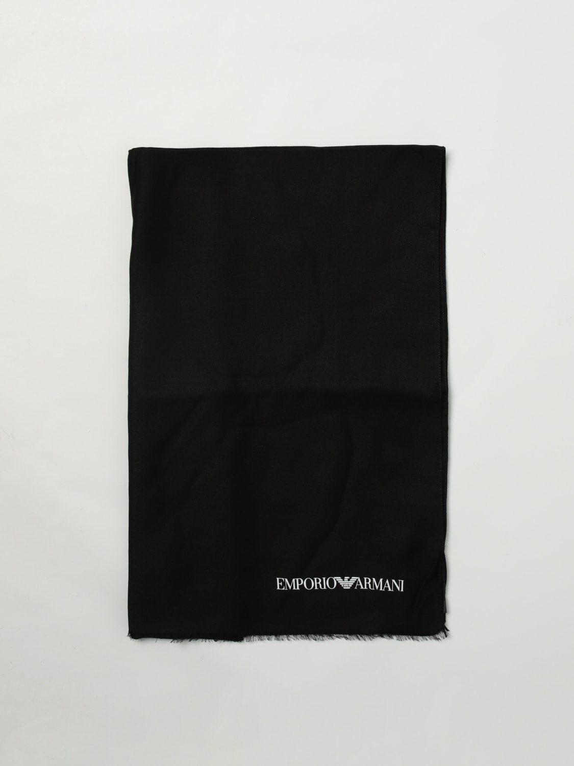 EMPORIO ARMANI SCARF: Scarf men Emporio Armani, Black - Img 1