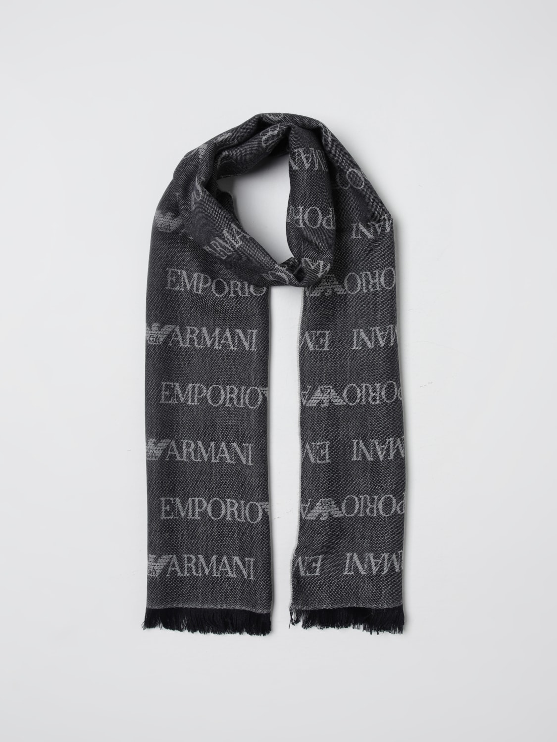 EMPORIO ARMANI SCARF: Scarf men Emporio Armani, Navy - Img 2