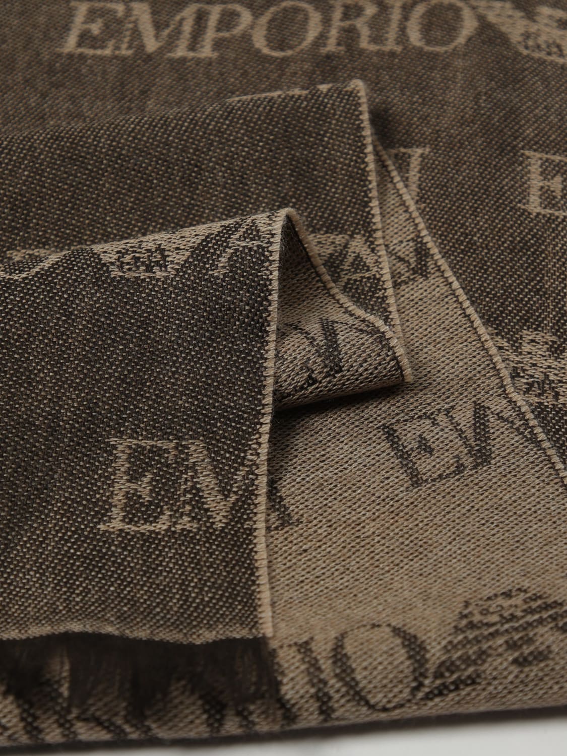 EMPORIO ARMANI SCARF: Scarf men Emporio Armani, Dark - Img 3