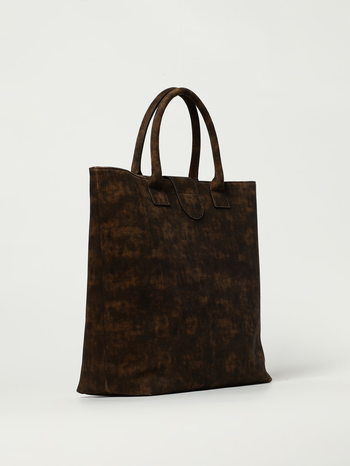 EMPORIO ARMANI BORSA: Borsa Maxi tote in camoscio Emporio Armani, Sabbia - Img 2