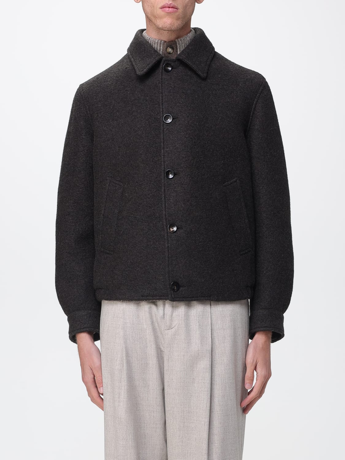AGNONA COAT: Coat men Agnona, Dark - Img 1