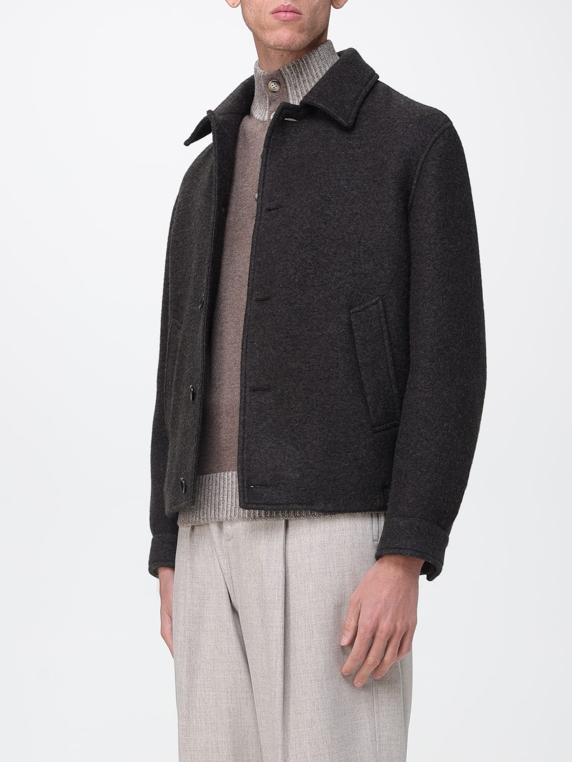 AGNONA COAT: Coat men Agnona, Dark - Img 3