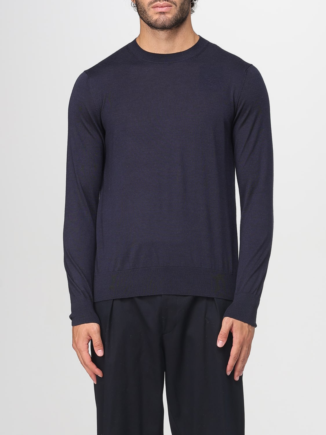 AGNONA SWEATER: Sweater men Agnona, Navy - Img 1