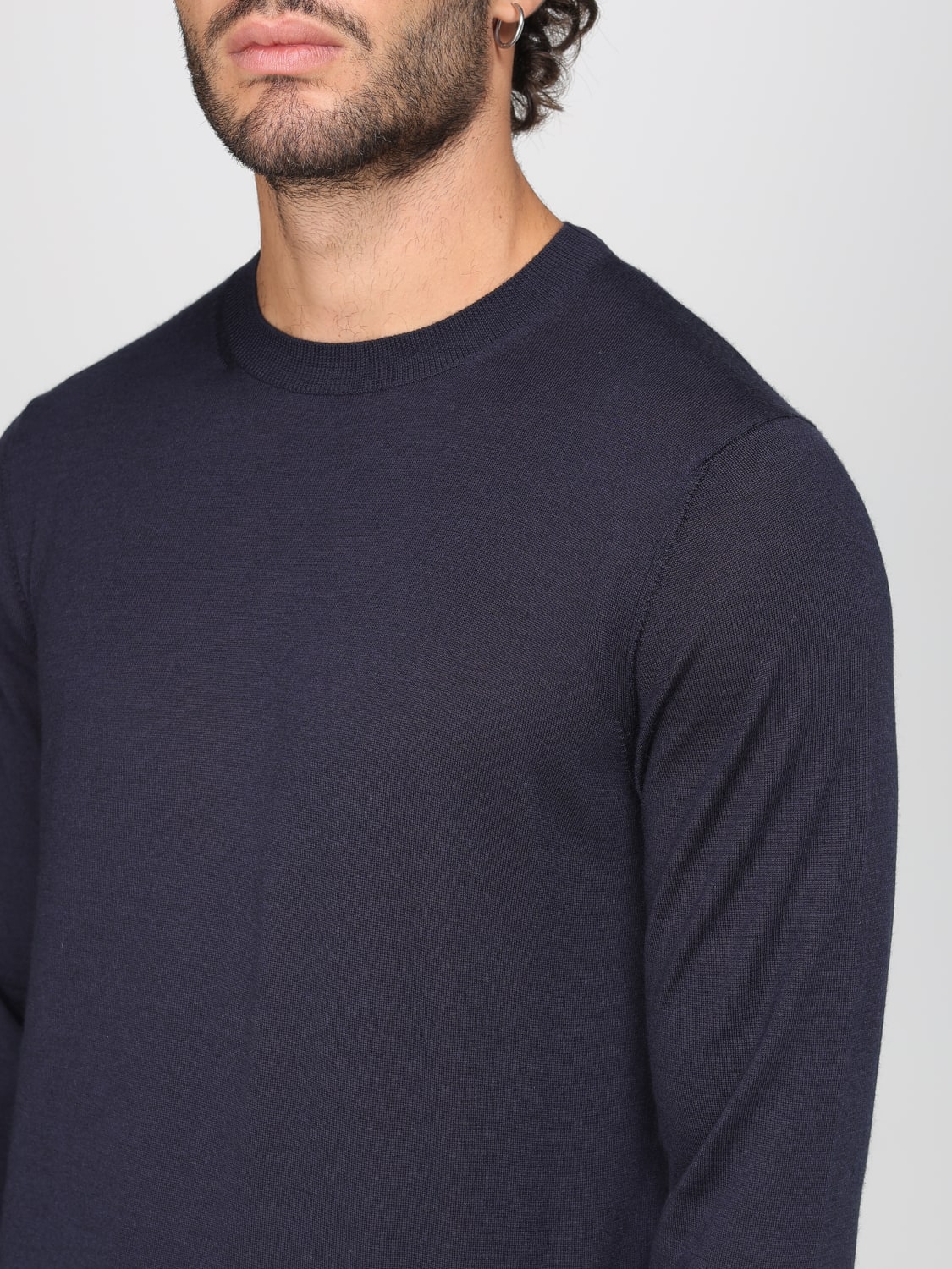 AGNONA SWEATER: Sweater men Agnona, Navy - Img 3