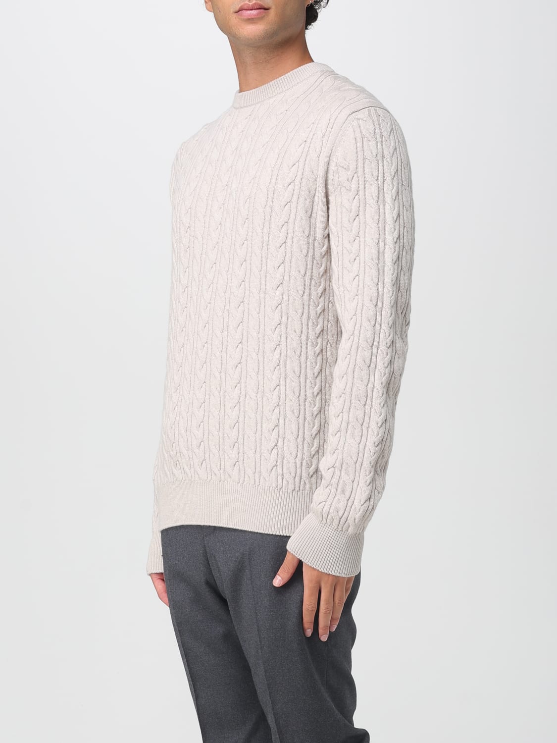 AGNONA SWEATER: Sweater men Agnona, Ivory - Img 3