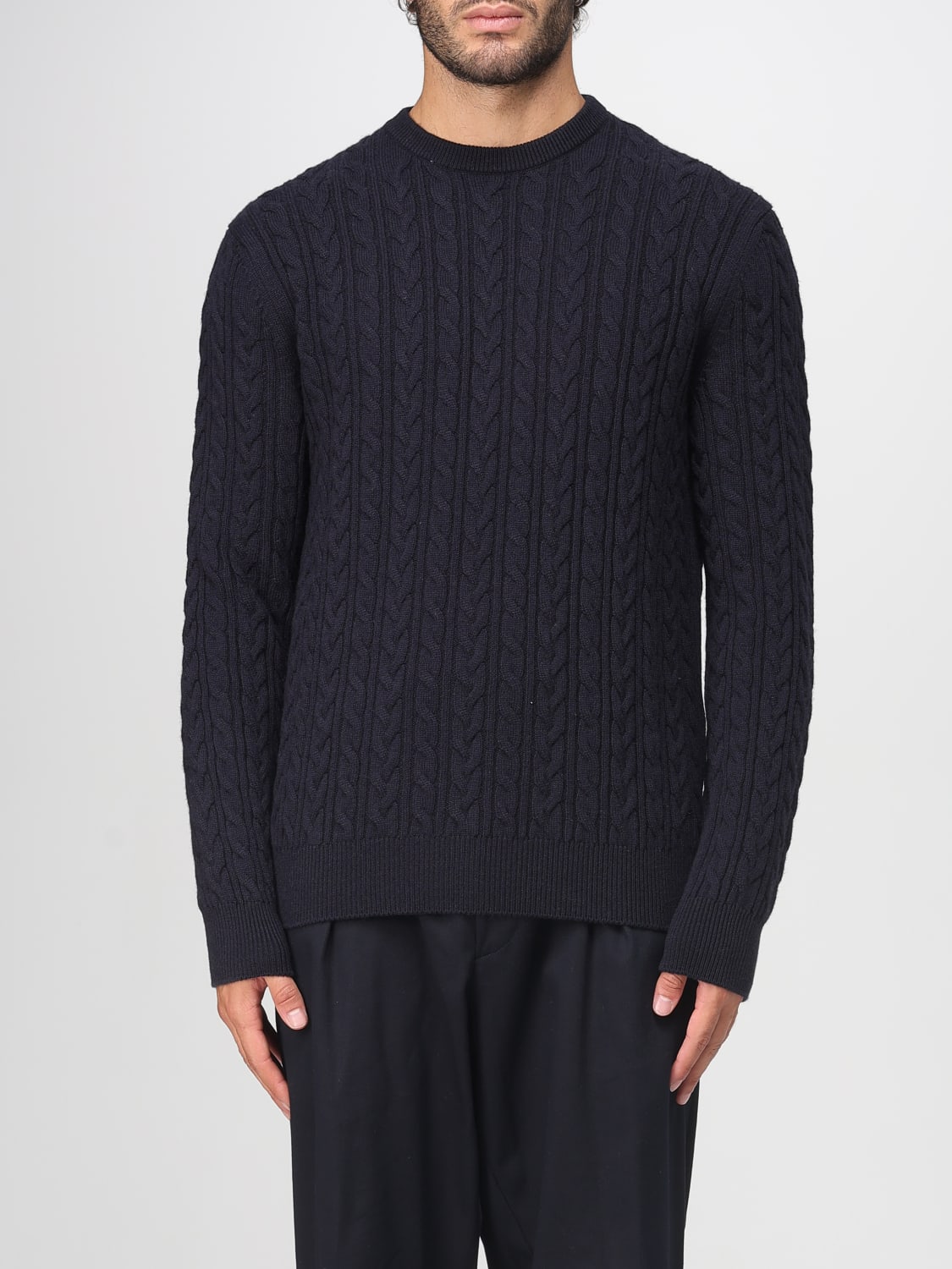AGNONA SWEATER: Sweater men Agnona, Navy - Img 1