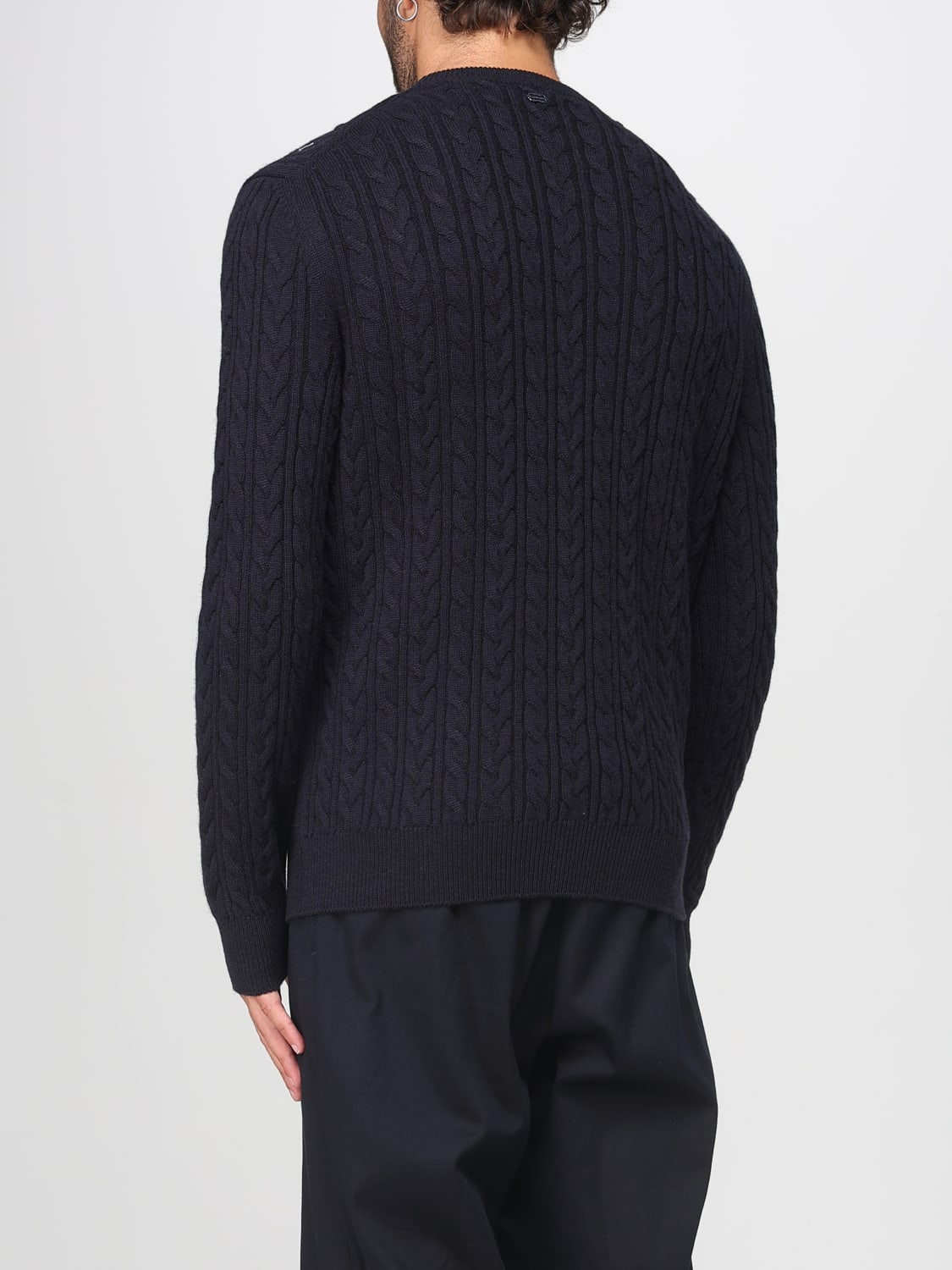 AGNONA SWEATER: Sweater men Agnona, Navy - Img 2