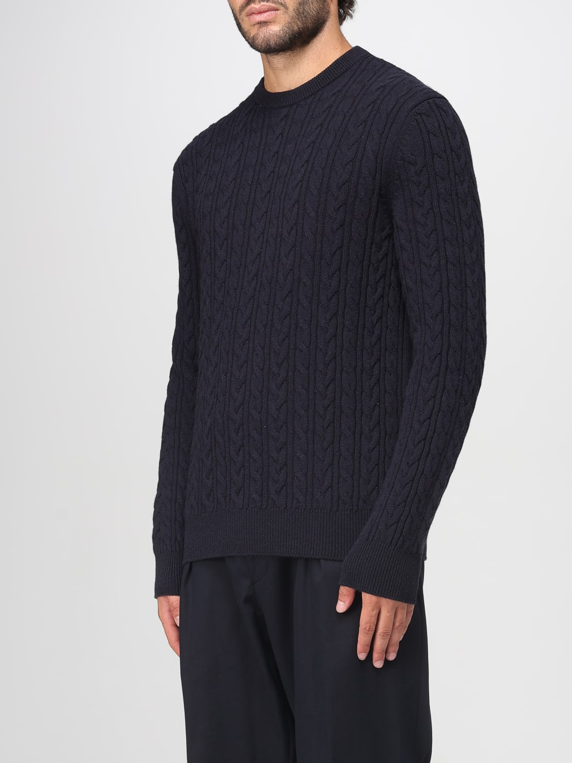 AGNONA SWEATER: Sweater men Agnona, Navy - Img 3