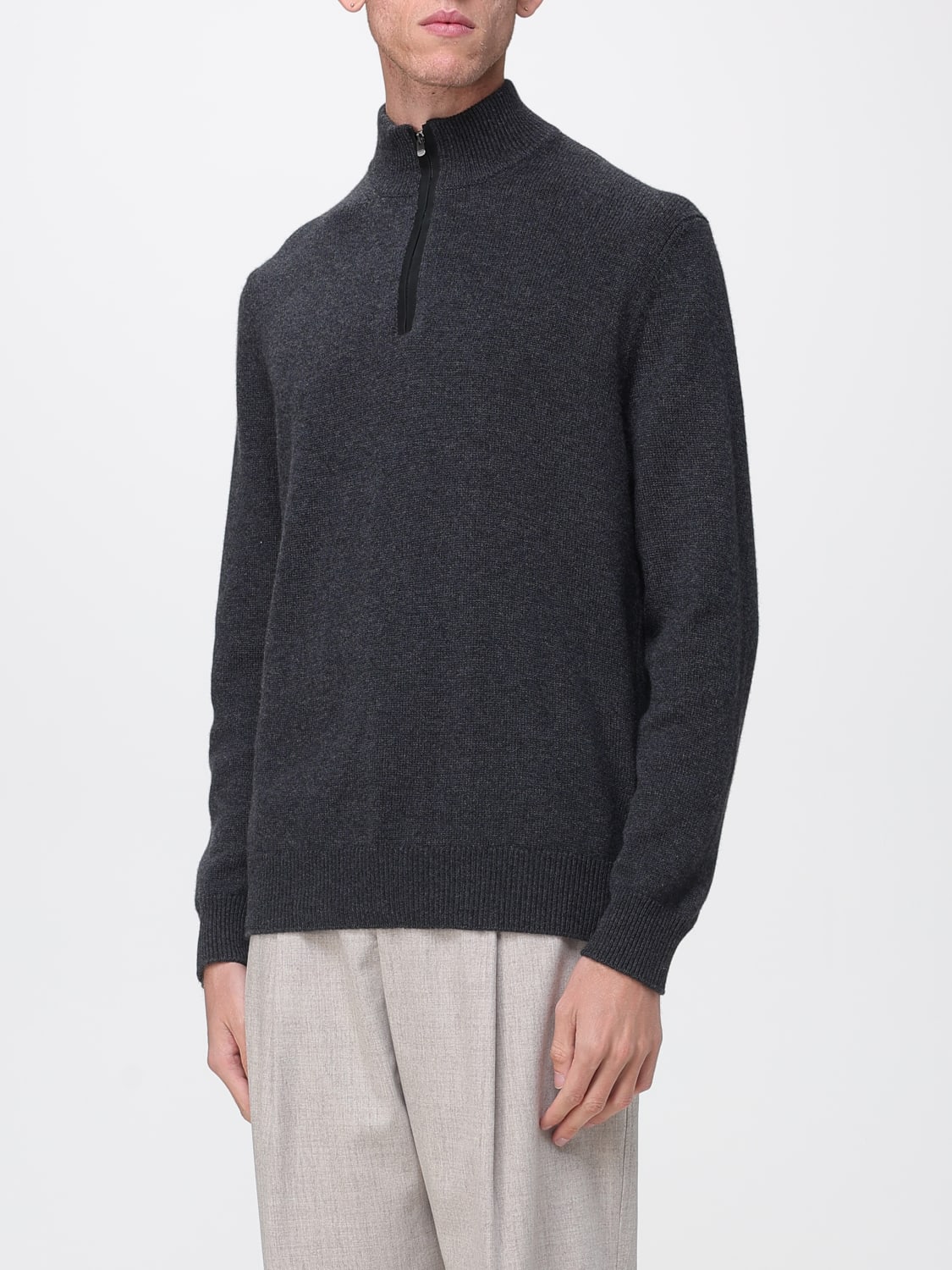 AGNONA SWEATER: Sweater men Agnona, Charcoal - Img 4