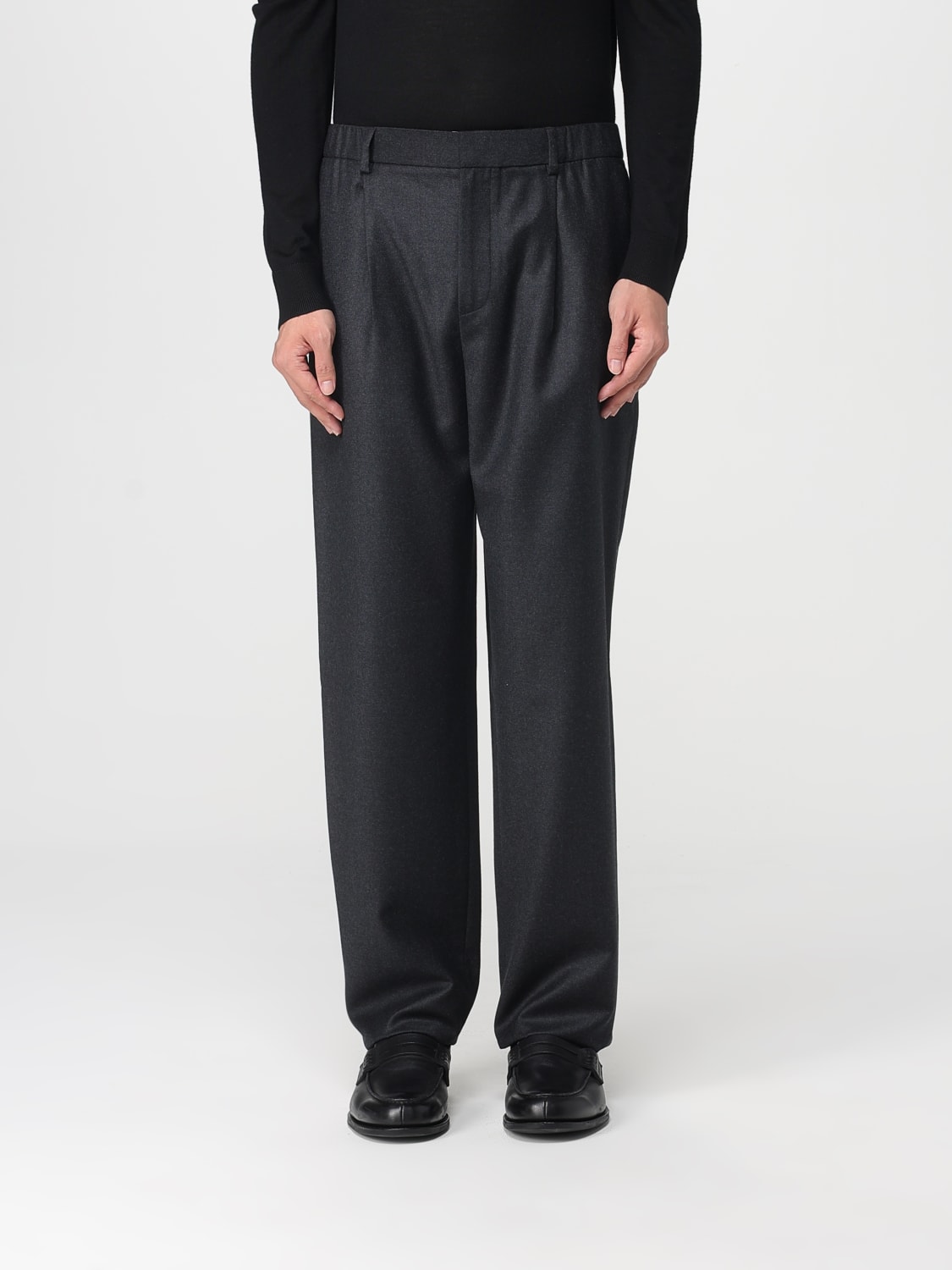 AGNONA PANTS: Pants men Agnona, Charcoal - Img 1