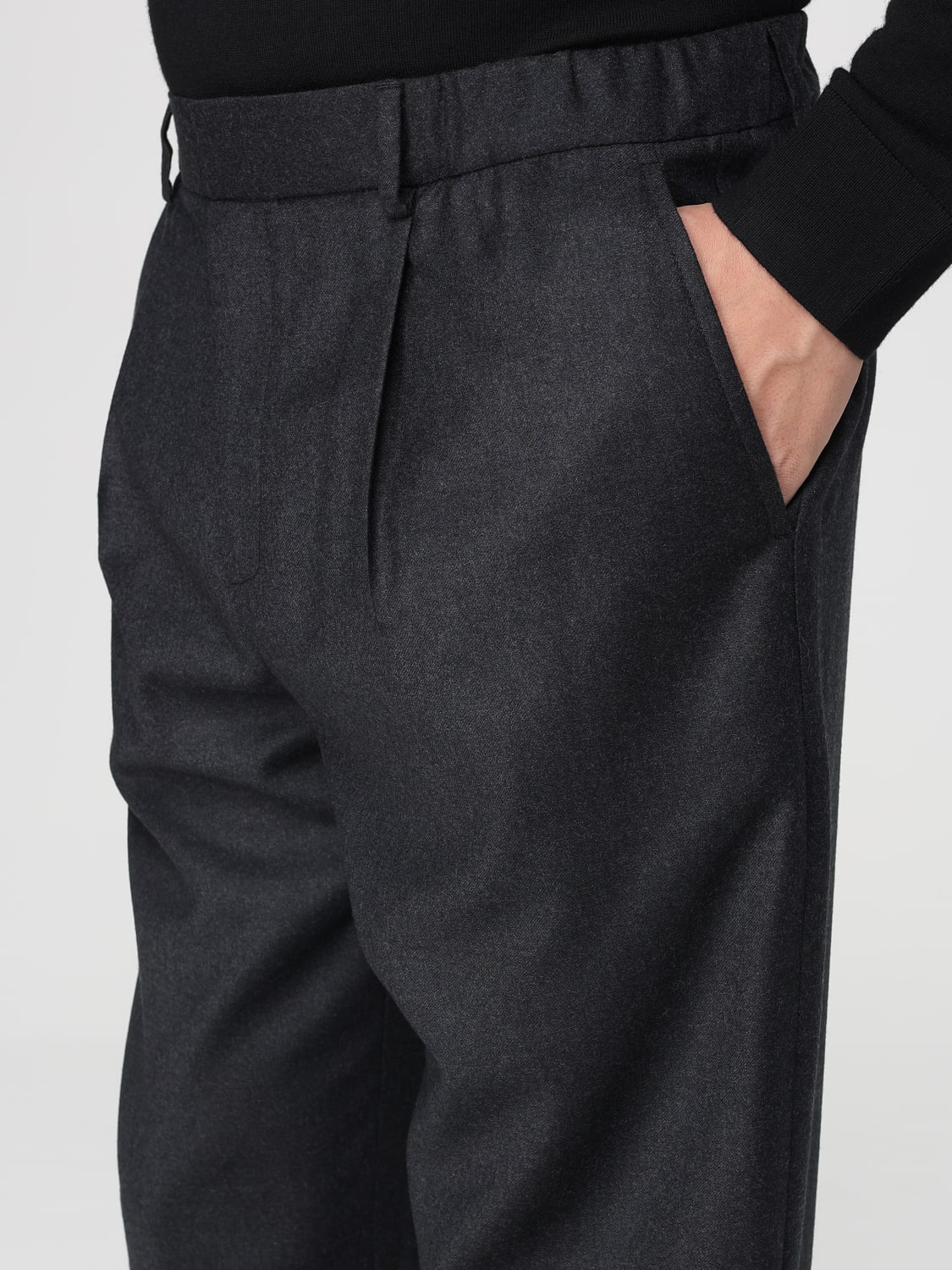 AGNONA PANTS: Pants men Agnona, Charcoal - Img 4