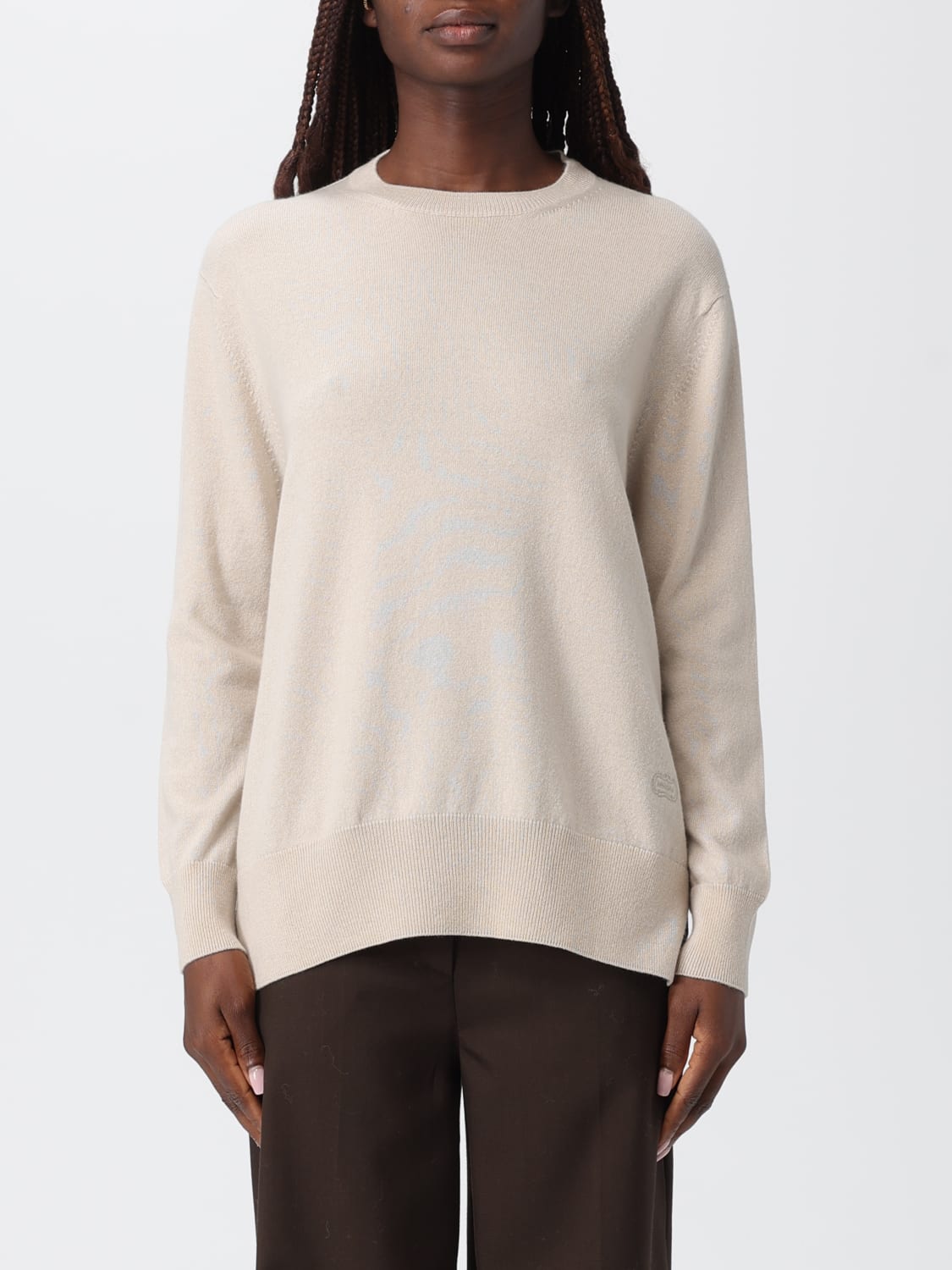 AGNONA MAGLIA: Maglia a girocollo in cashmere Agnona, Champagne - Img 1