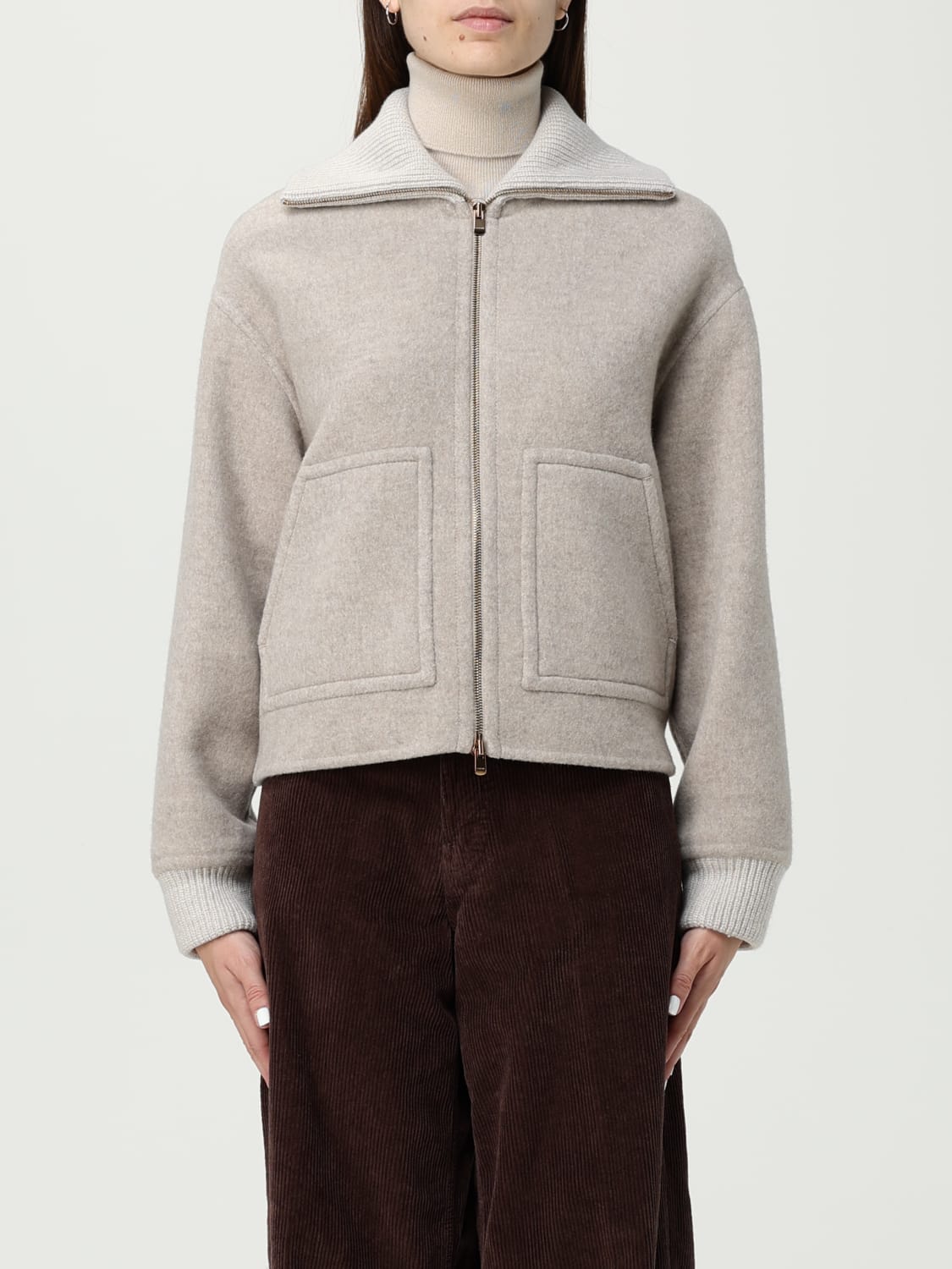 AGNONA JACKET: Jacket woman Agnona, Dove Grey - Img 1