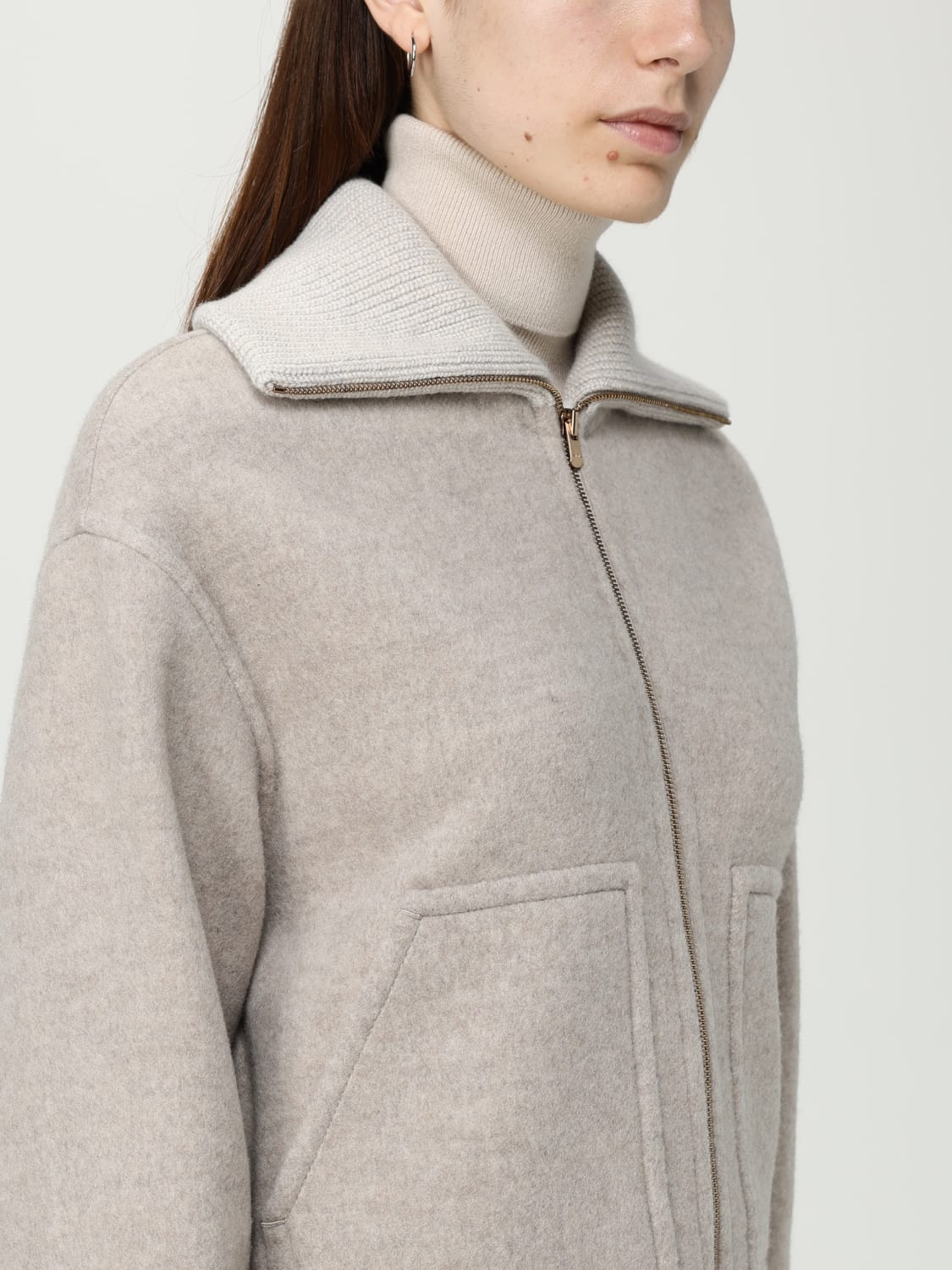 AGNONA JACKET: Jacket woman Agnona, Dove Grey - Img 4