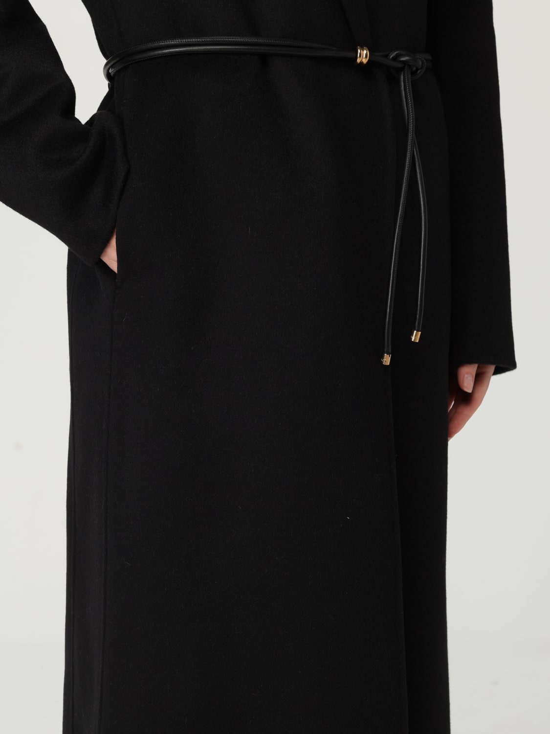 AGNONA MANTEL: Mantel damen Agnona, Schwarz - Img 4