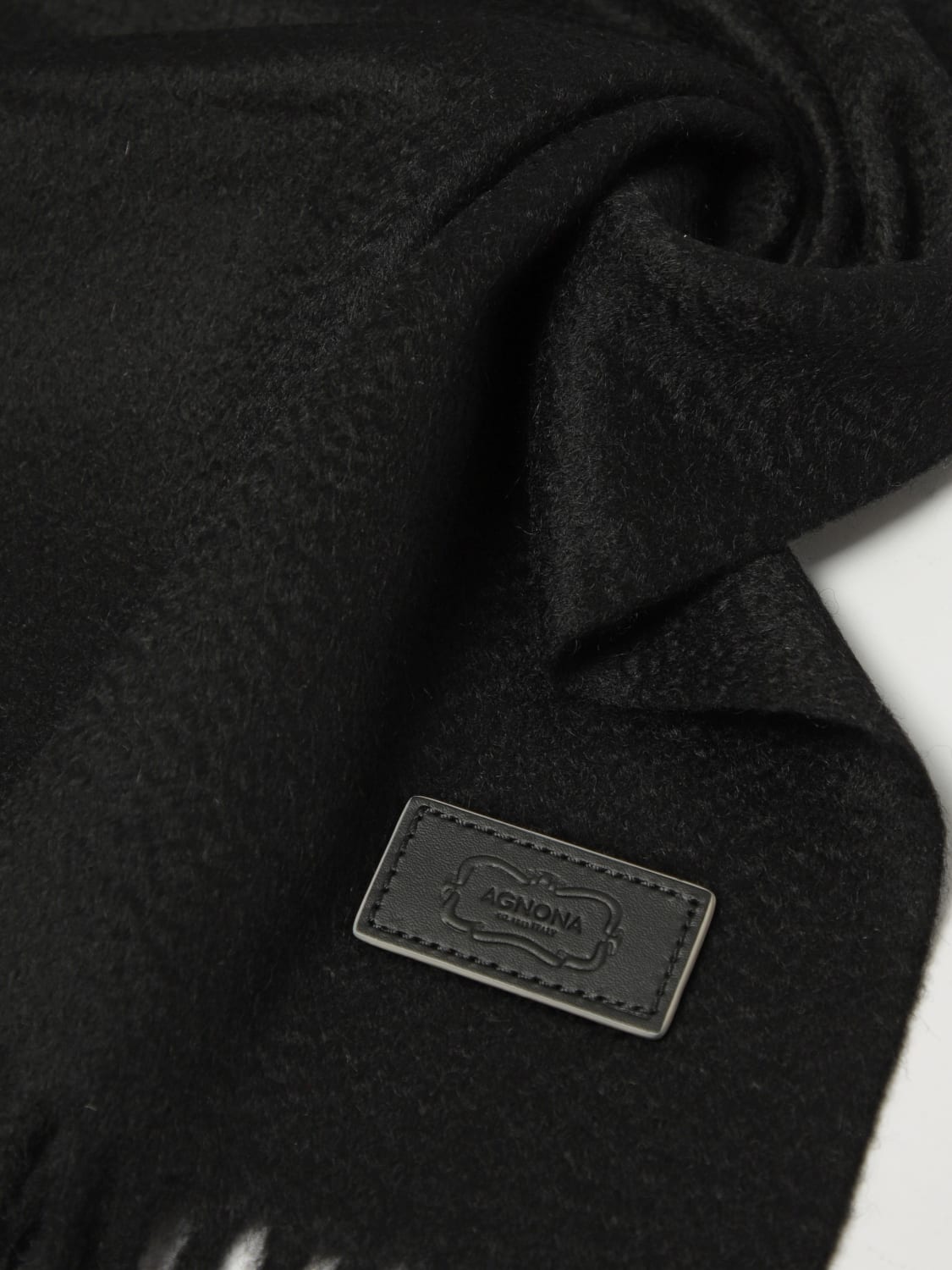 AGNONA BUFANDA: Bufanda mujer Agnona, Negro - Img 3