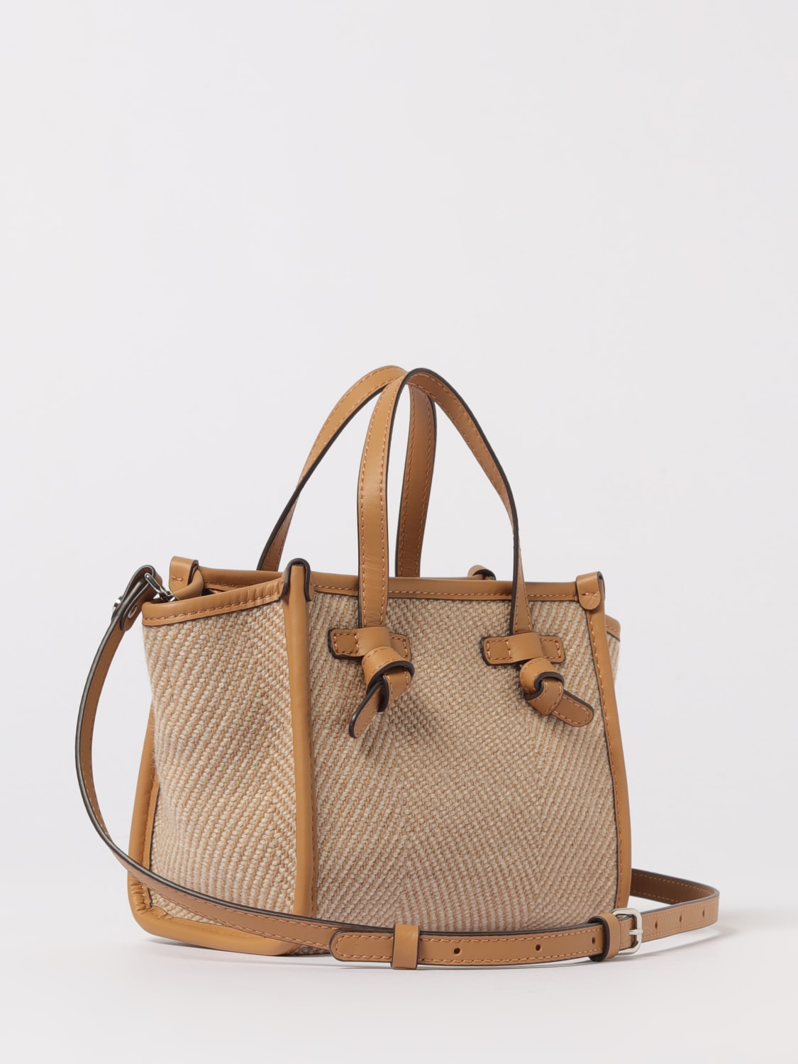 GIANNI CHIARINI MINI BAG: Shoulder bag woman Gianni Chiarini Club Marcella, Beige - Img 2