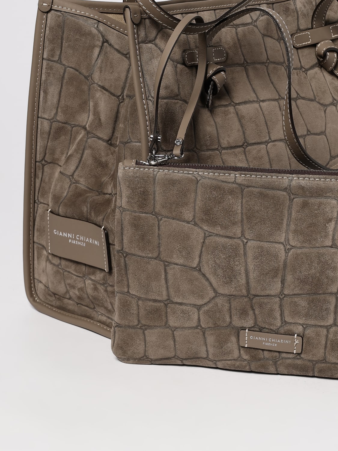 GIANNI CHIARINI TOTE BAG: Shoulder bag woman Gianni Chiarini Club Marcella, Camel - Img 3