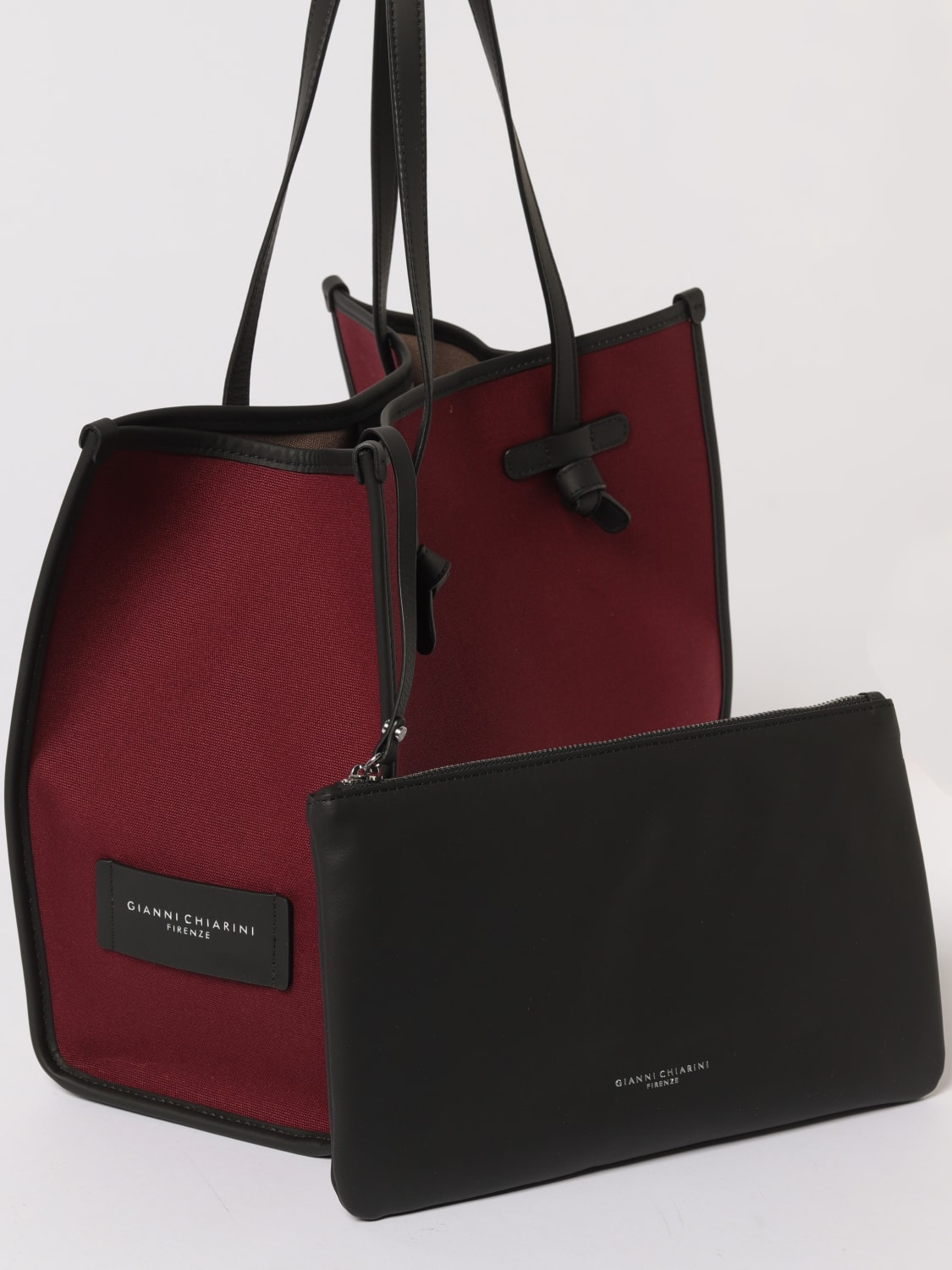 GIANNI CHIARINI TOTE BAG: Shoulder bag woman Gianni Chiarini Club Marcella, Burgundy - Img 3