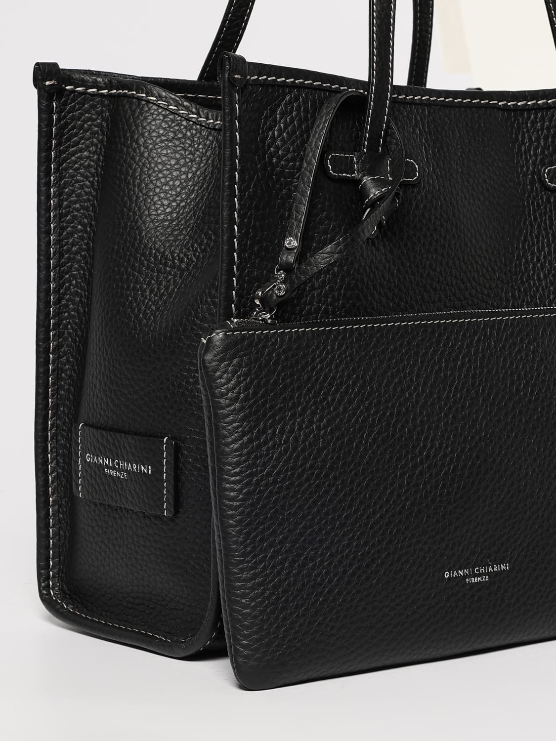 GIANNI CHIARINI TOTE BAG: Shoulder bag woman Gianni Chiarini Club Marcella, Black - Img 3