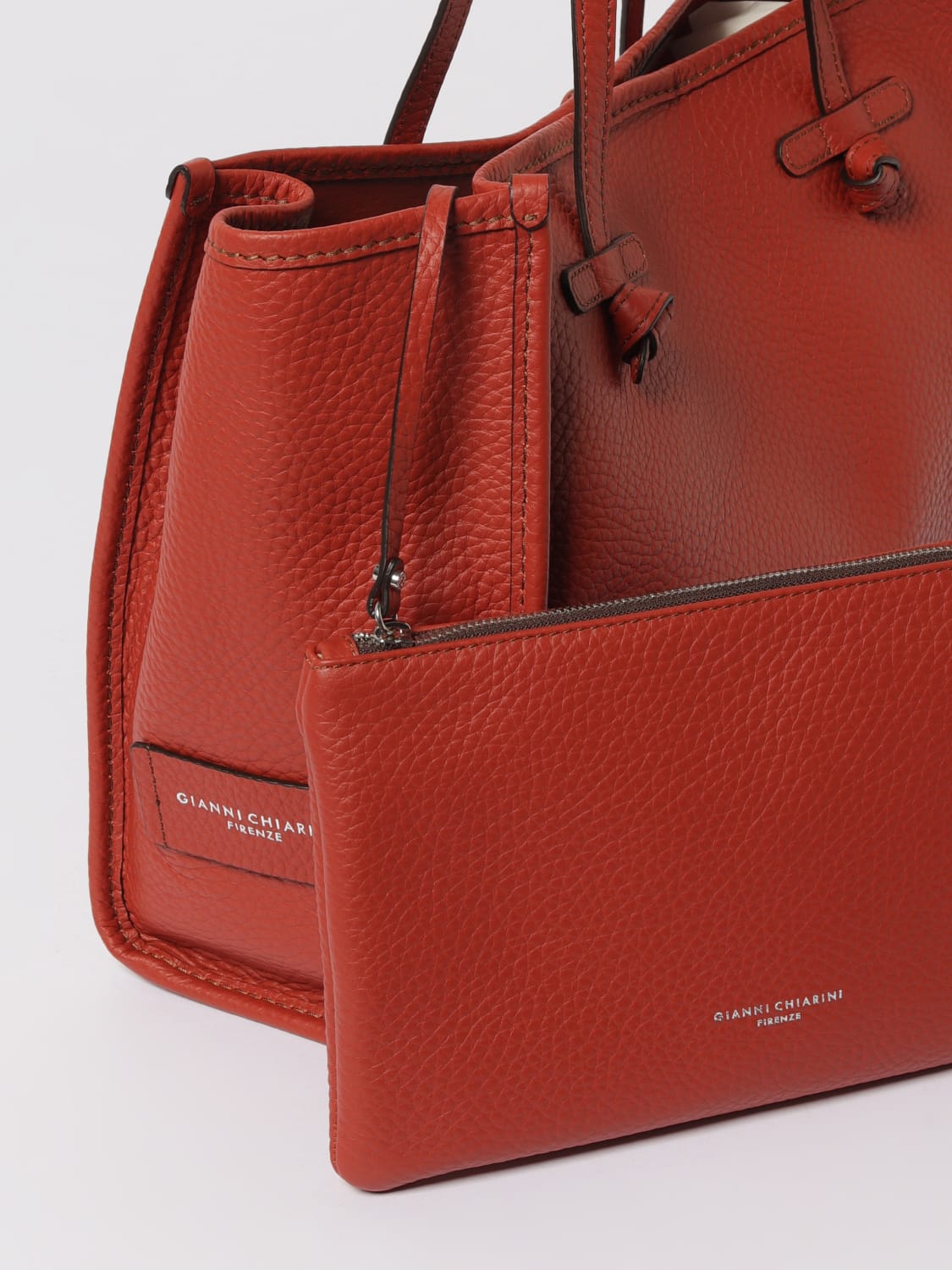 GIANNI CHIARINI TOTE BAG: Shoulder bag woman Gianni Chiarini Club Marcella, Brick Red - Img 3